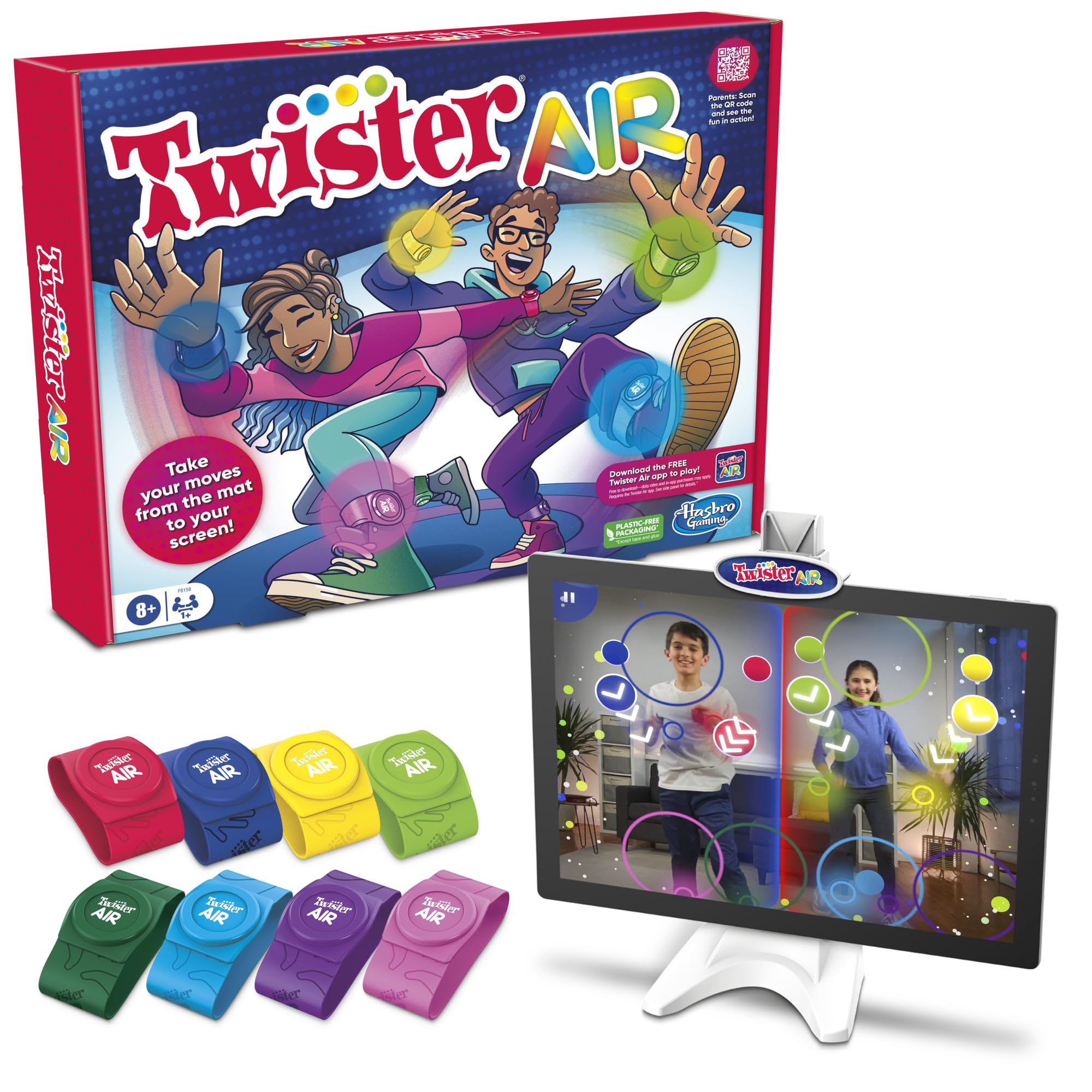 Hasbro Gaming Twister Air Augmented Reality-Partyspiel für Kinder ab 8 Jahren
