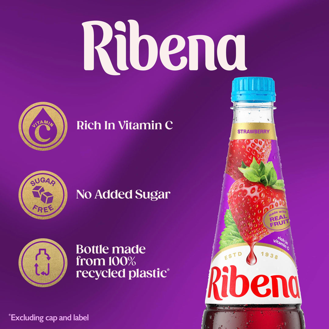 Ribena - Strawberry Squash No Added Sugar 850ml