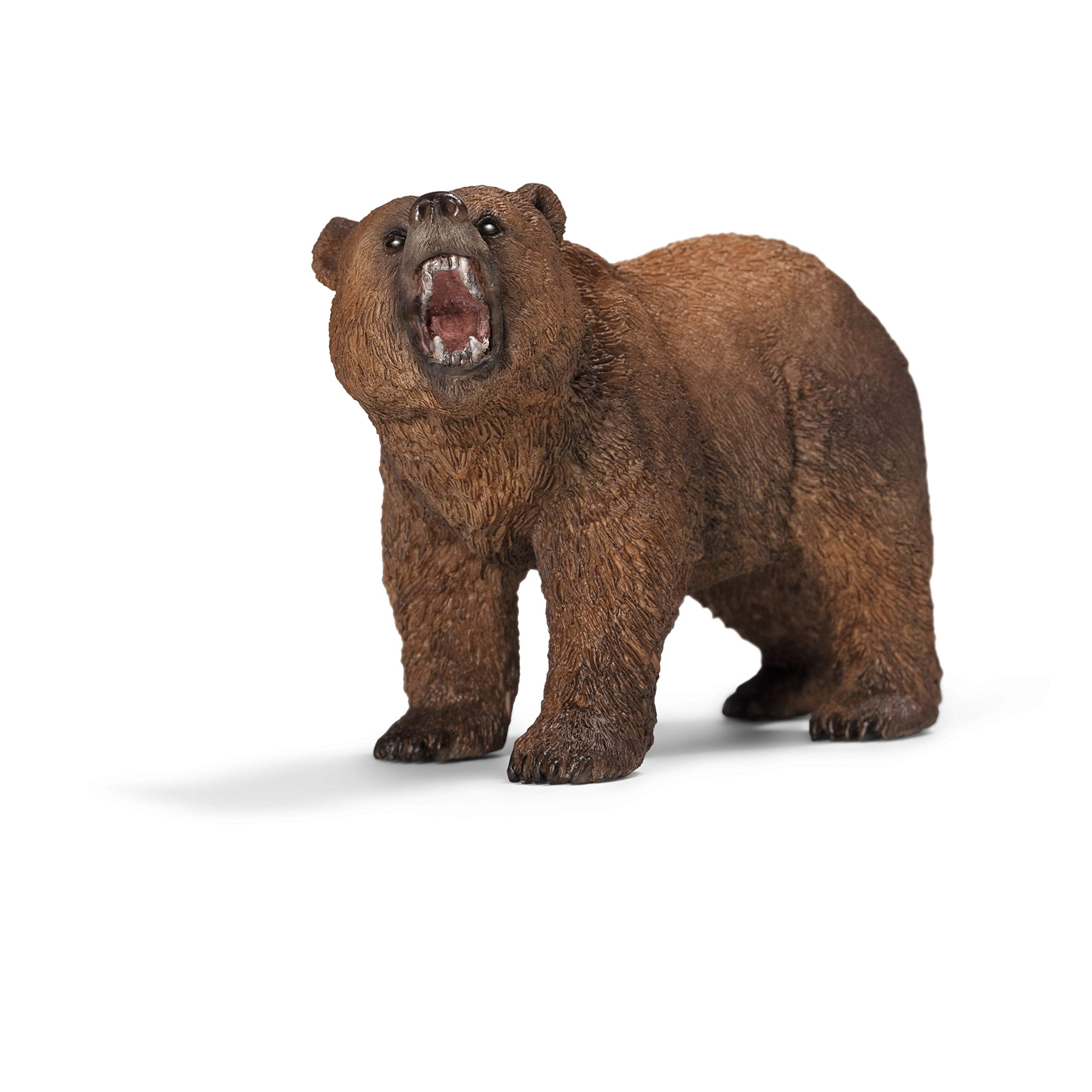 Schleich Wild Life Grizzly Bear Figurine 14685 | 1:37 Scale | Ages 3+ | Hand Painted 1