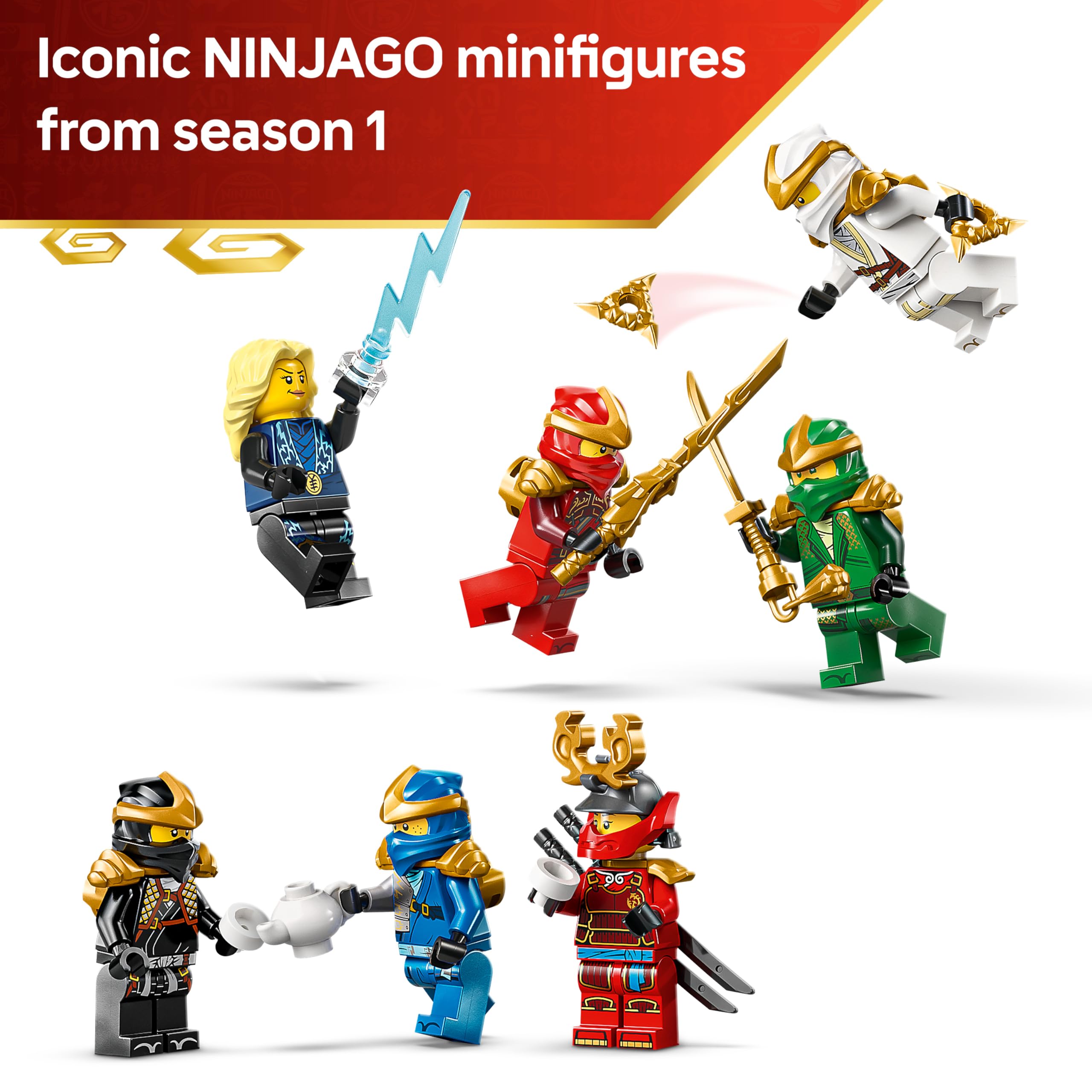 LEGO NINJAGO Ninja Character Display 15th Anniversary Set 71866 | Ages 14+ 5