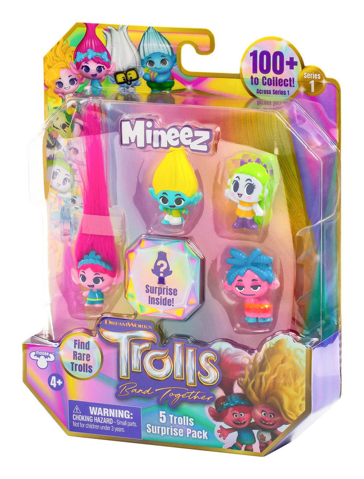 Trolls 24304 DreamWorks Band Together Mineez 5er-Pack, mehrfarbig