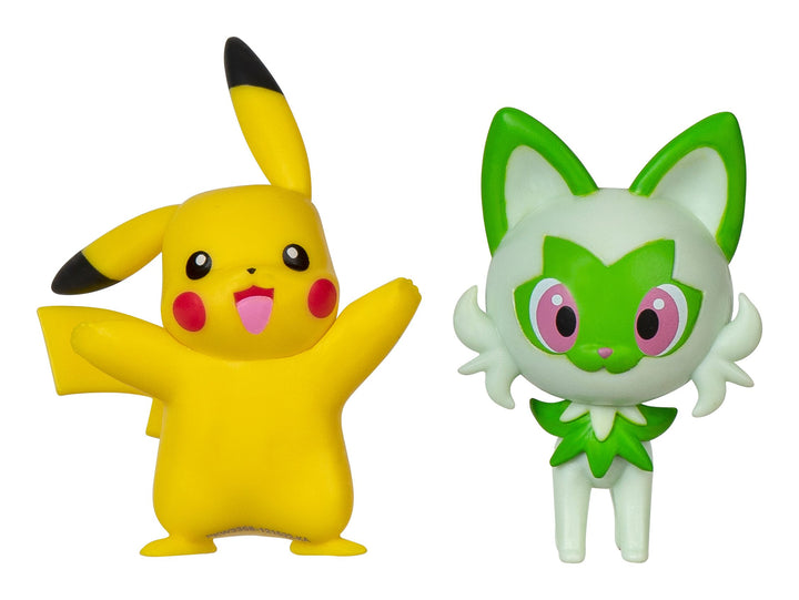 Pokemon 5cm Battle Figure 2-Pack - Sprigatito & Pikachu