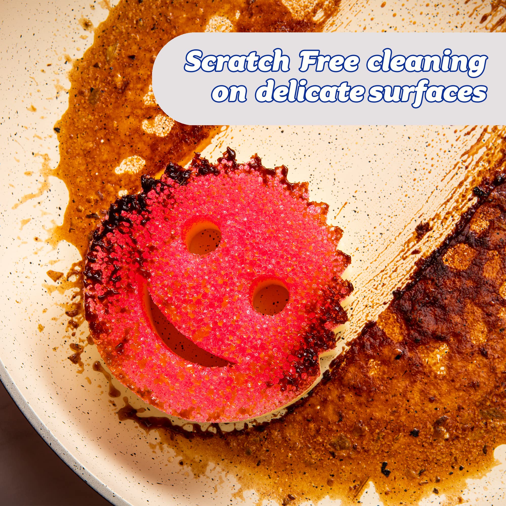 Scrub Daddy Scrub Mommy Dual-Sided Non-Scratch Cleaning Sponges | 2 Pack Assorted Pink/Violet 7