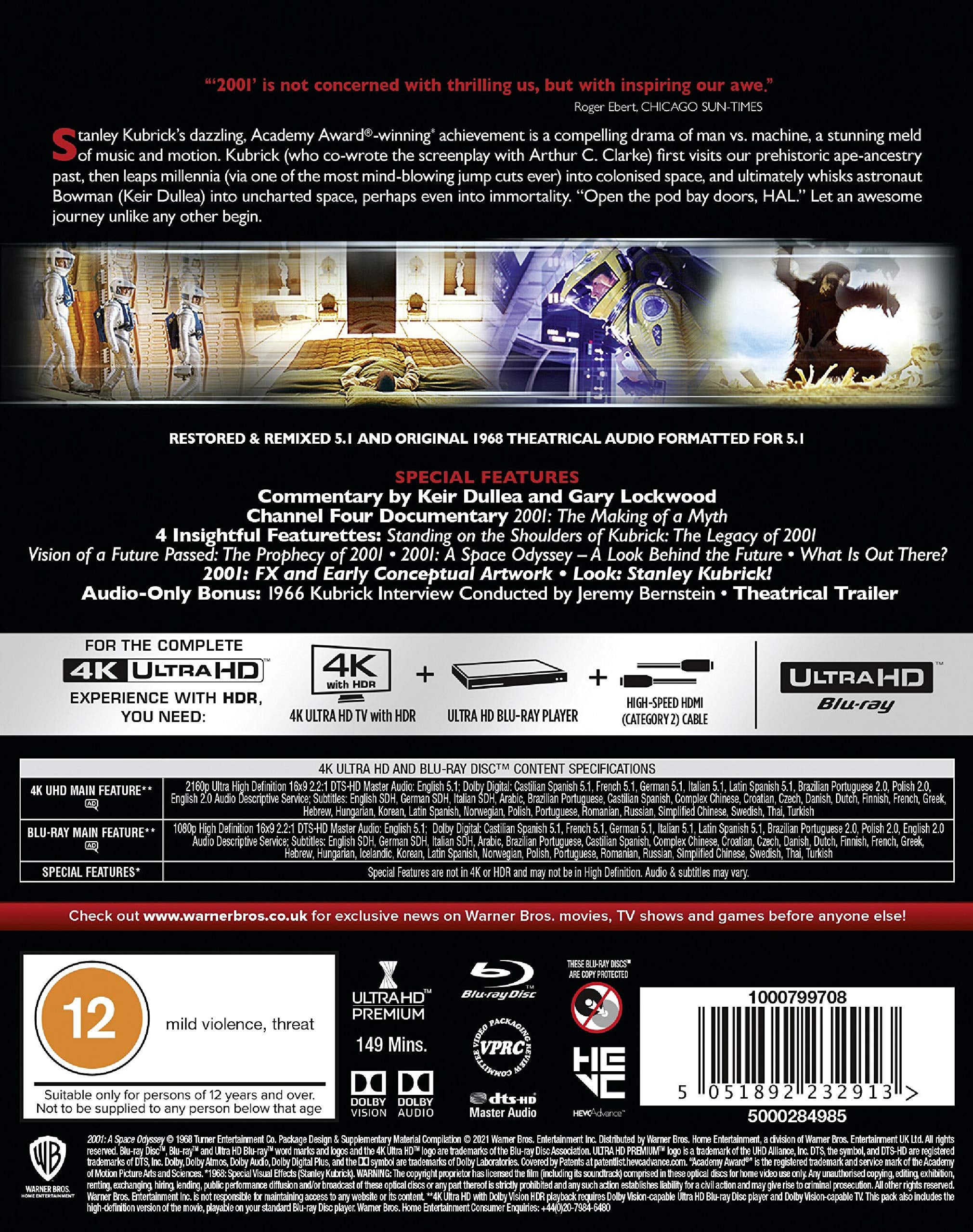 2001: A Space Odyssey [4K Blu-ray] 3