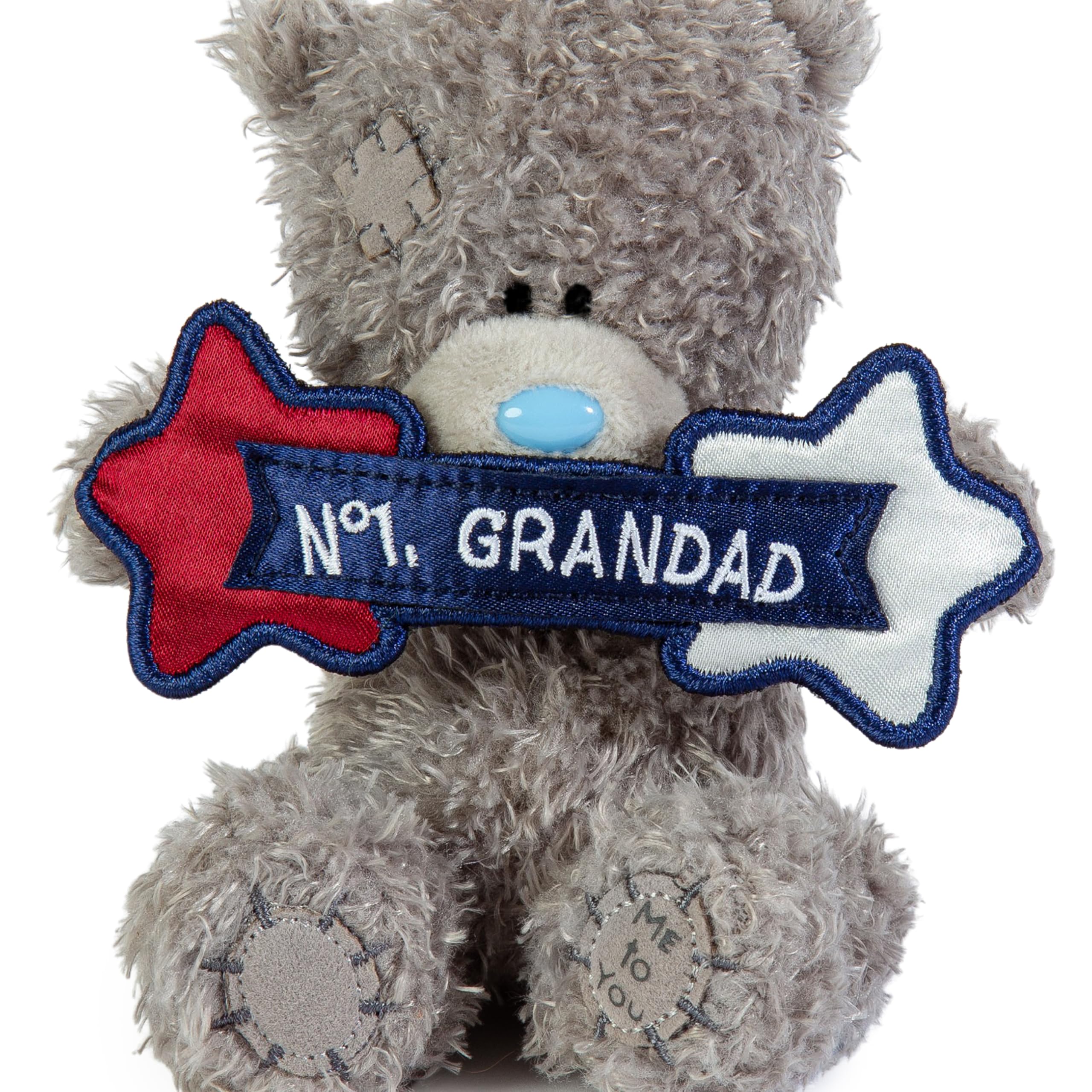 Me To You Bear Tatty Teddy 'No.1 Grandad' Plush Soft Doll | 10 cm | FP401024 3
