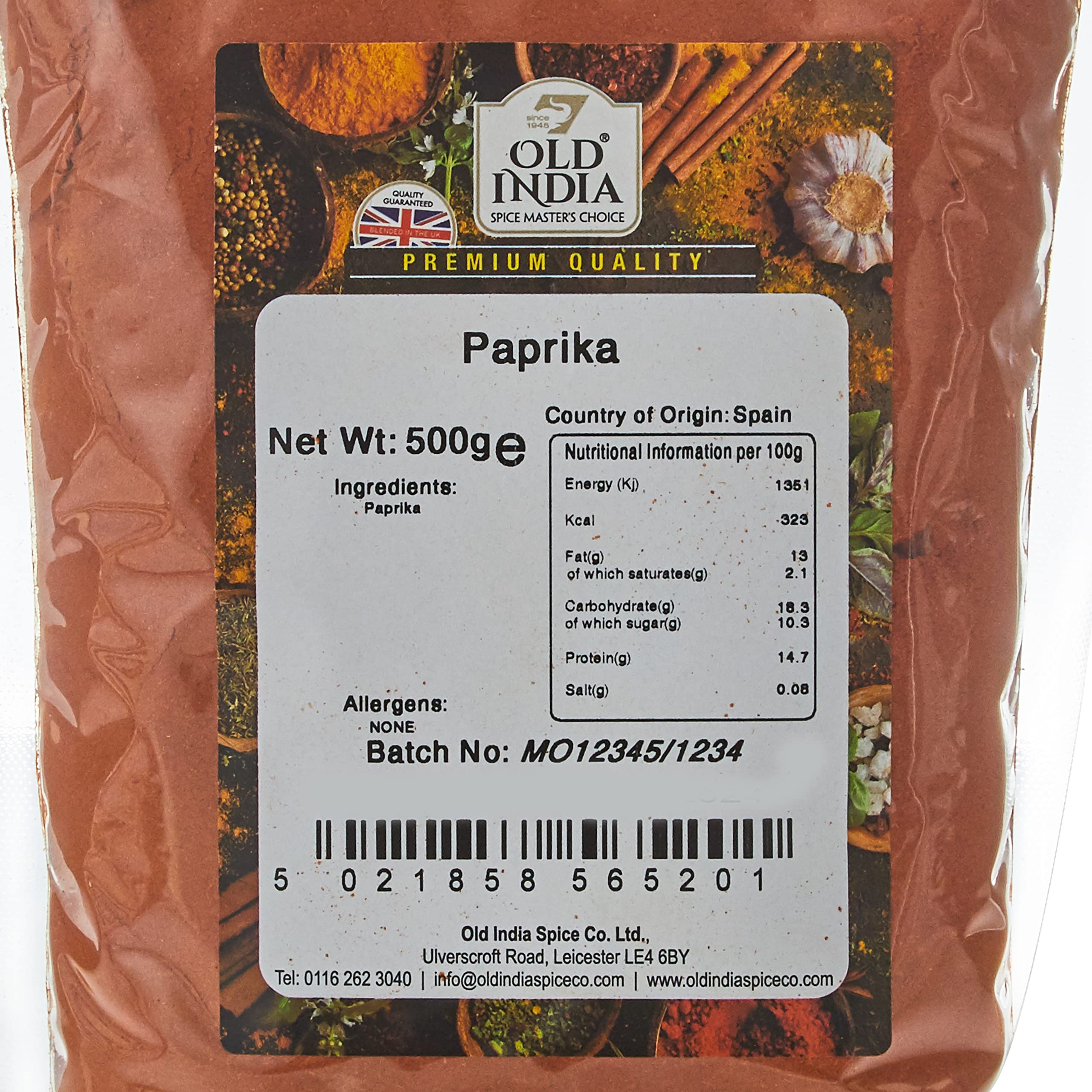 Old India Paprika - 100% Natural Spice for Curries, Sauces & Soups | 500g 2