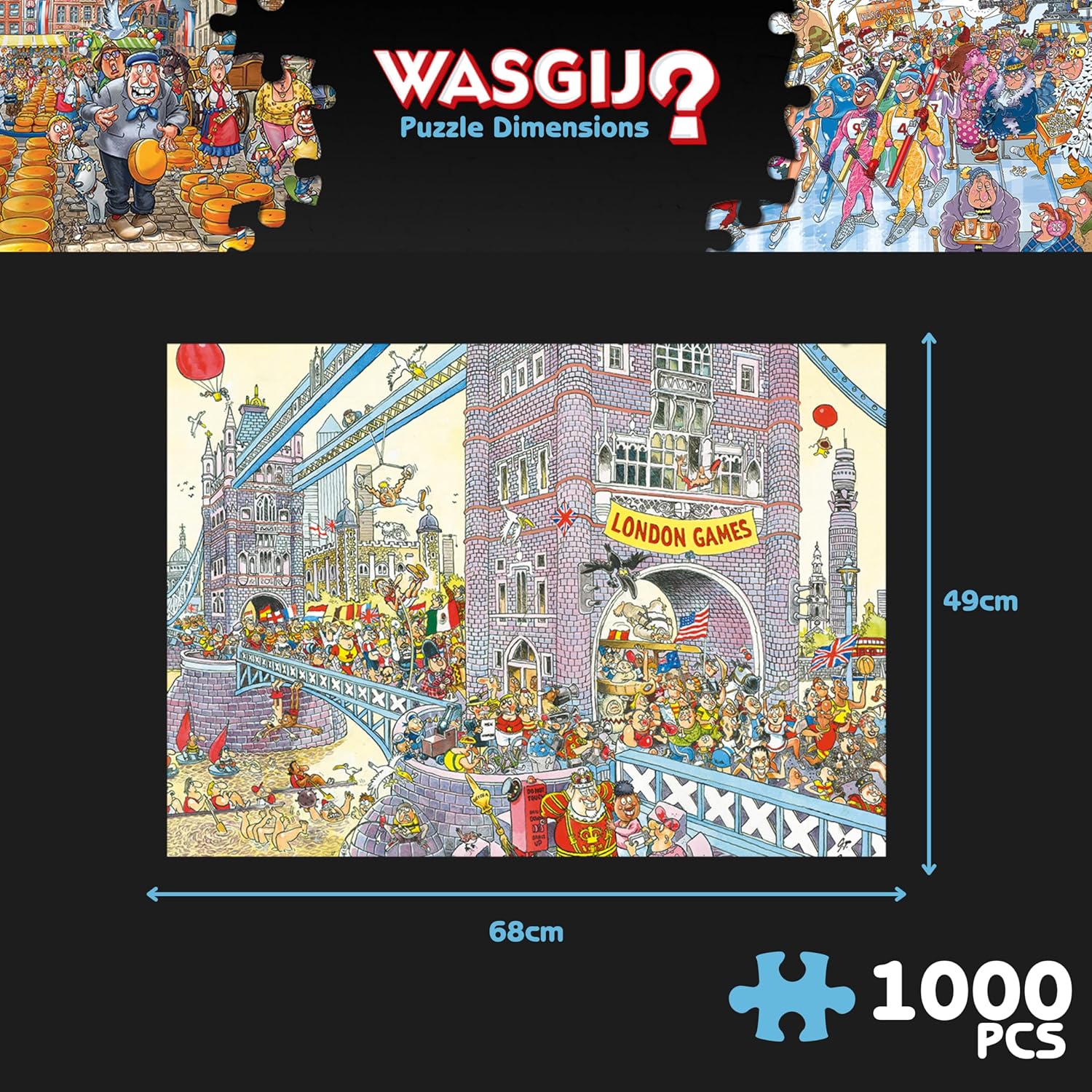 Wasgij Retro Mystery 8 - The Final Hurdle 1000-Piece Jigsaw Puzzle 4