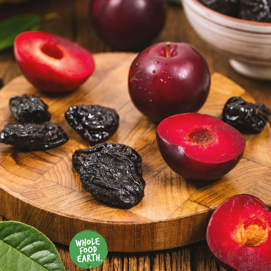 Wholefood Earth Pitted Prunes 70/80 1 kg | GMO Free | Natural | High Fibre