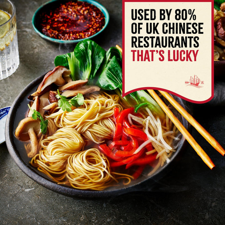 LUCKY BOAT No1 Thick Chow Mein Noodles 900G - Restaurant Quality Chinese Noodles