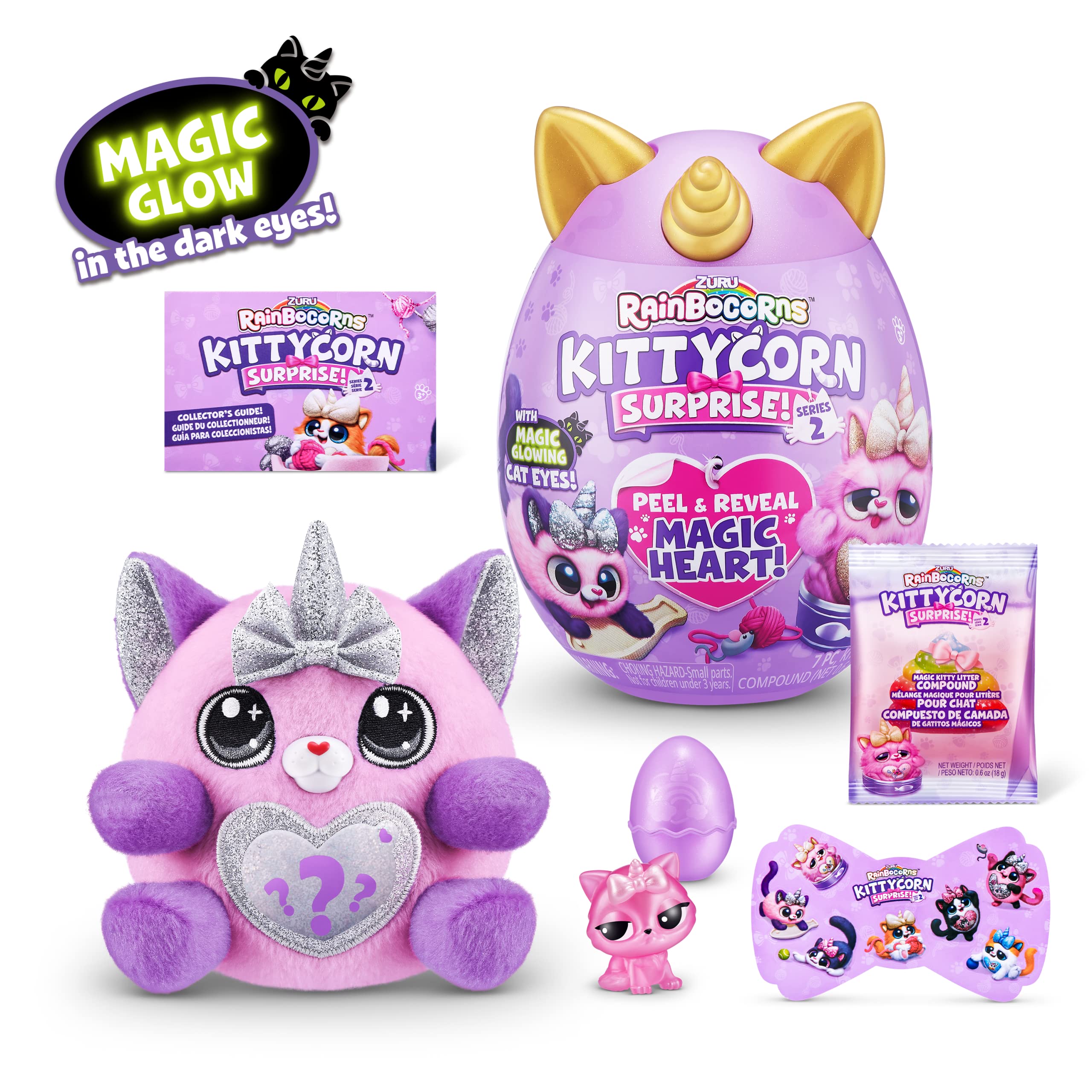 Rainbocorns Kittycorn Surprise Series 2 - Sola the Bengal Cat Collectible Plush | 10 Surprises | Ages 3+ 2