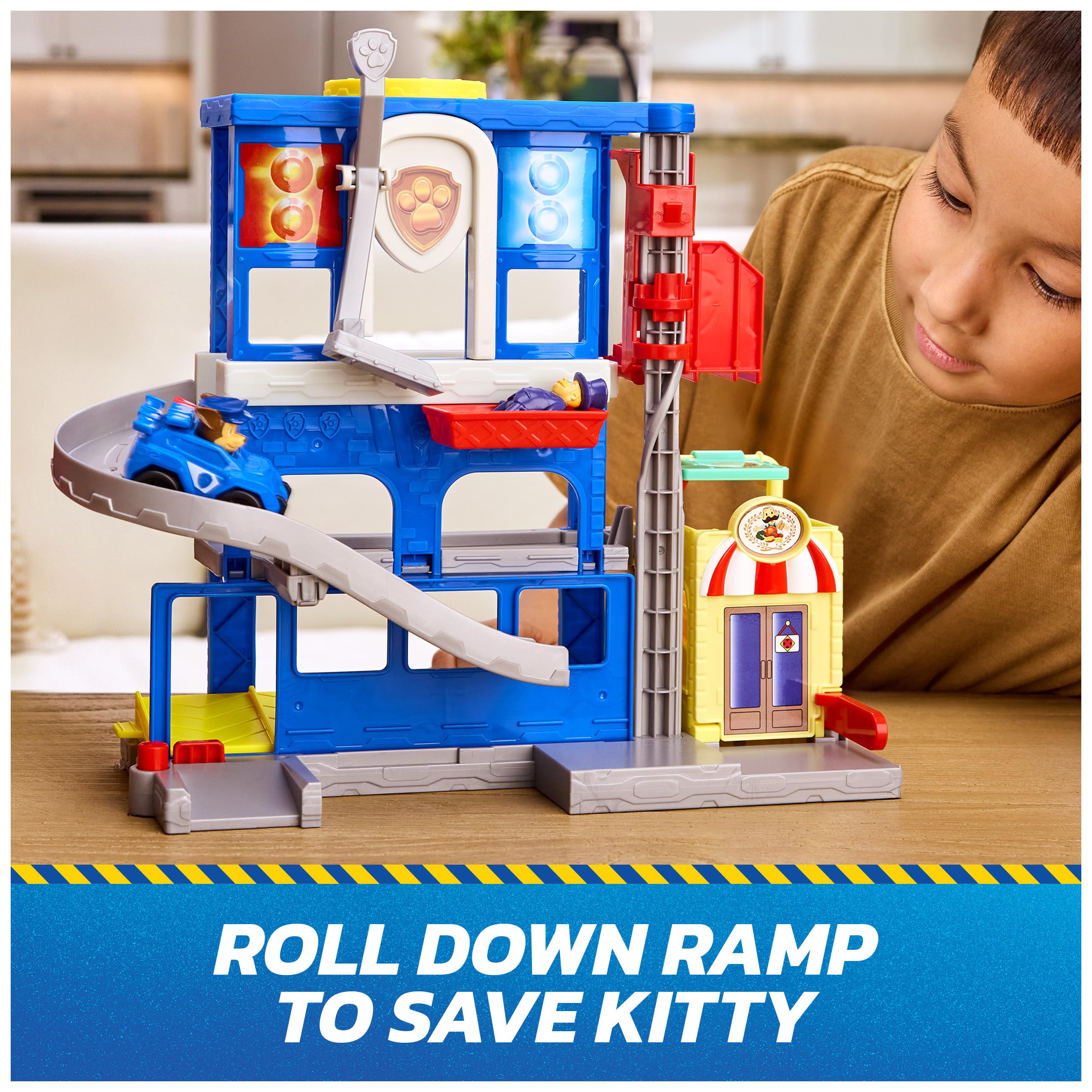 Paw Patrol Pup Squad Search & Rescue HQ Playset with Chase Pup Squad Racer | 30.4 cm Tall 6