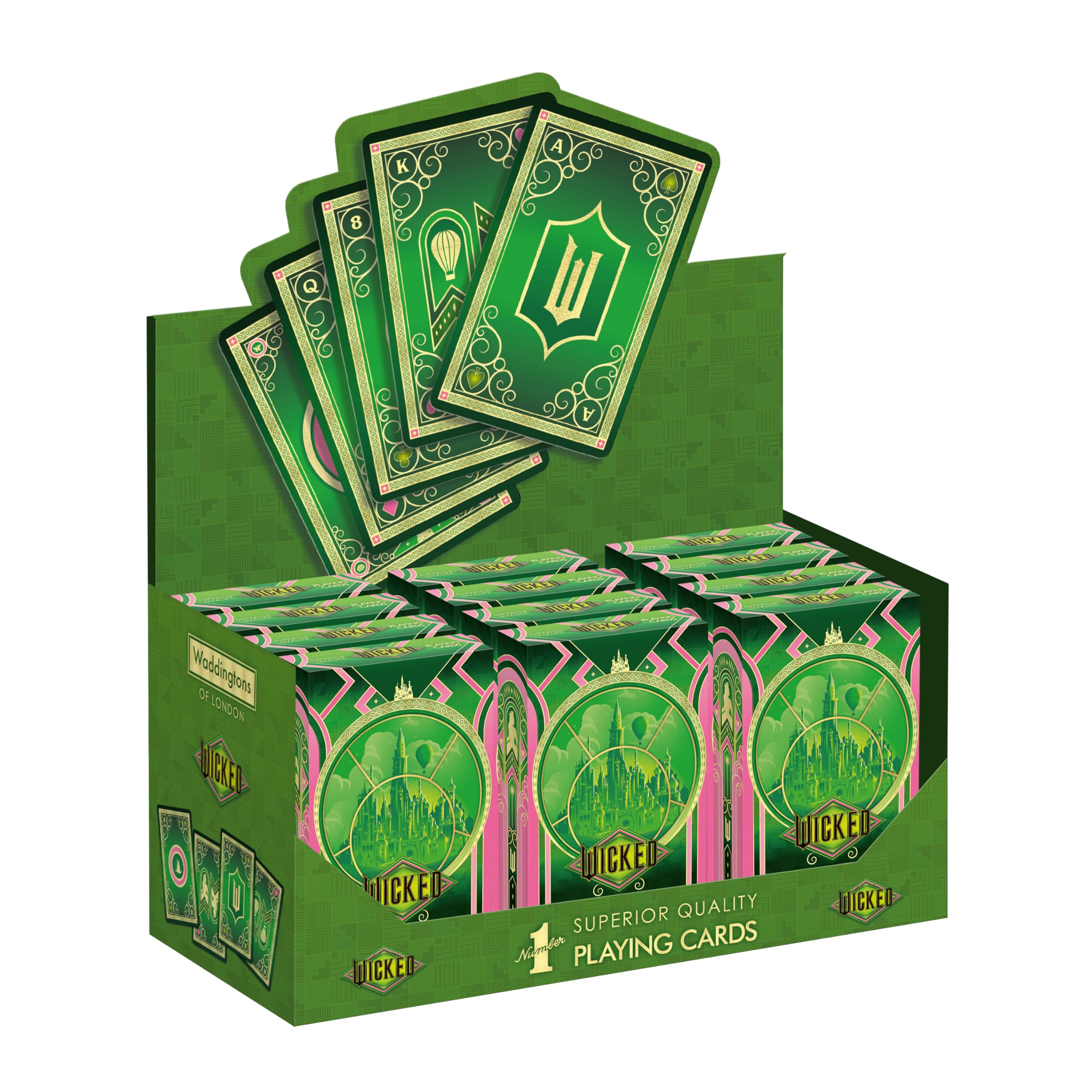 Waddingtons Number 1 Playing Card Game, Wicked Edition with Glinda and Elphaba Emblems 8