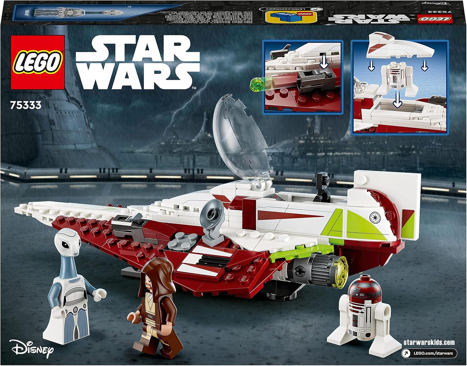 LEGO 75333 Star Wars Obi-Wan Kenobis Jedi-Starfighter, Bauset für Kinder ab 7 Jahren 10