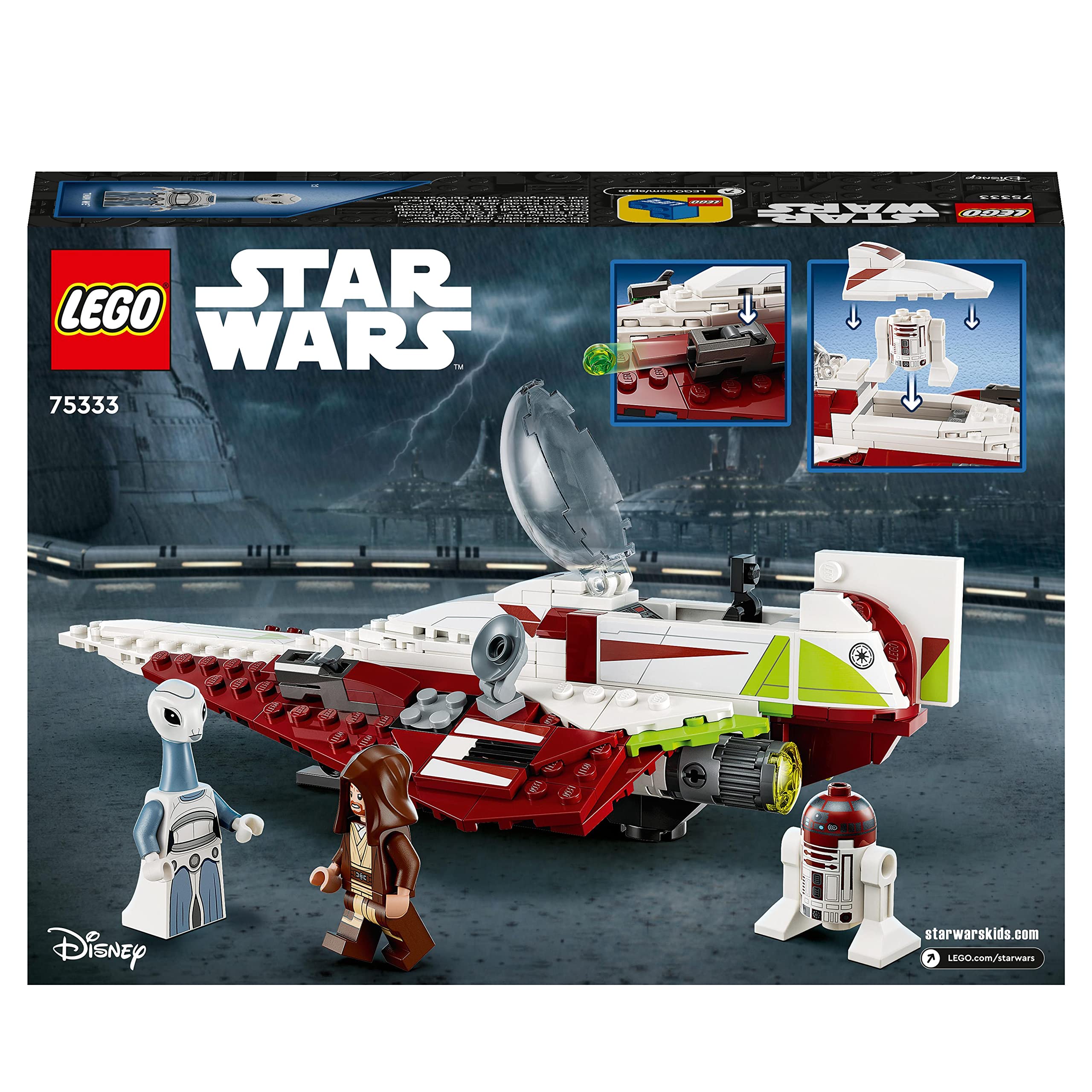 LEGO 75333 Star Wars Obi-Wan Kenobis Jedi-Starfighter, Bauset für Kinder ab 7 Jahren 5