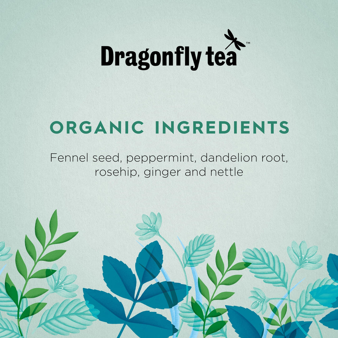 Dragonfly - Mint Garden Digestif Tea Organic | 80 Plastic-Free Tea Bags