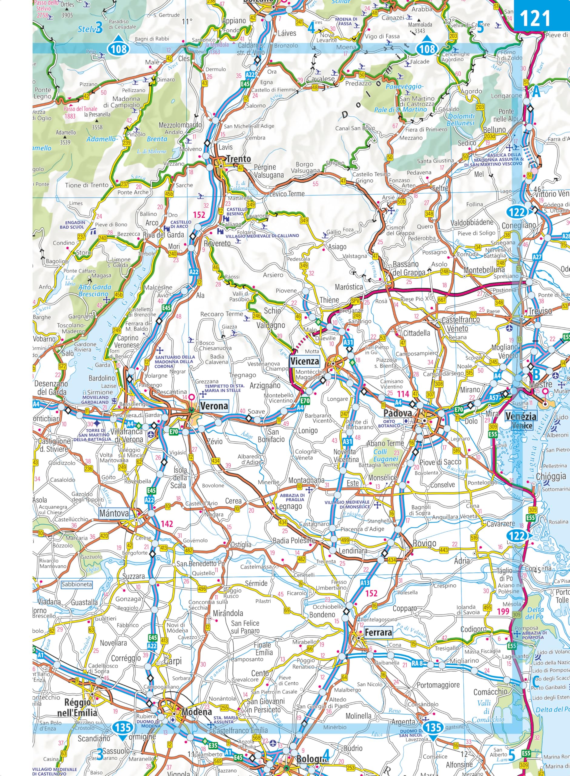 Philip's Philip's 2027 Easy to Read Multiscale Road Atlas of Europe - A4 Spiral Edition 5