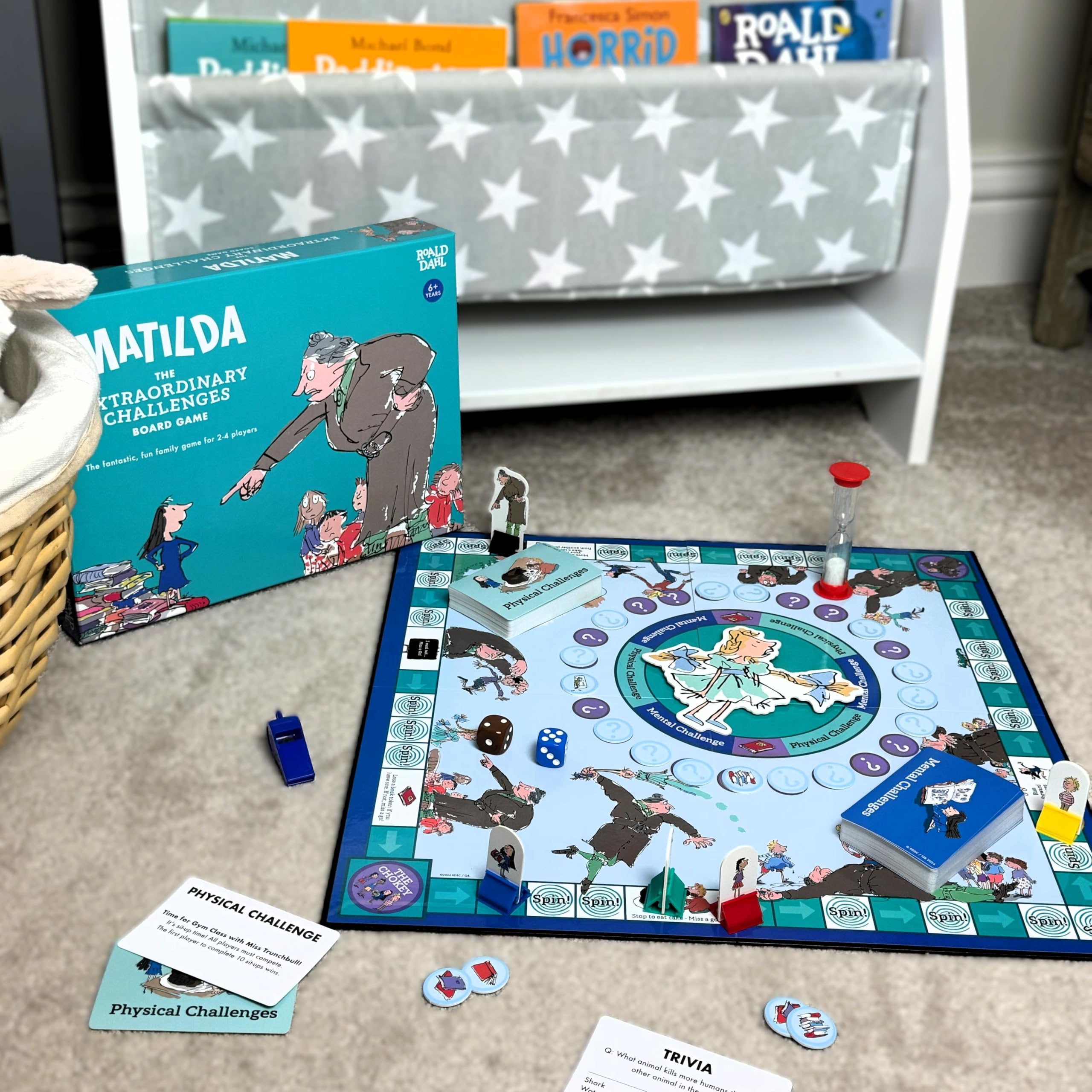 Roald Dahl Matilda The Extraordinary Challenges Board Game, Family Board Game for 2-4 Players 4