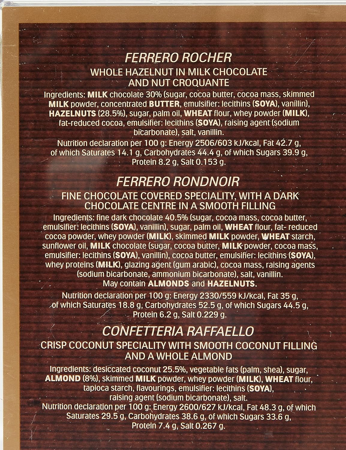 Ferrero Collection Assorted Chocolates - 32 Piece Gift Box with Rocher, Rondnoir & Raffaello 12