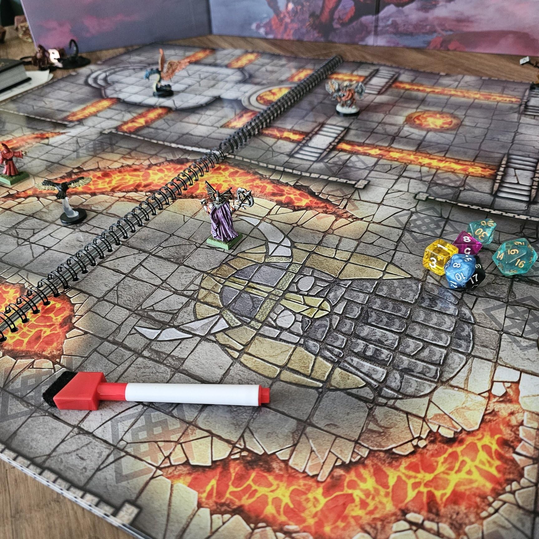 Loke BattleMats The Dungeon Reignited Set Of 2 Books Of Battle Mats - RPG Encounter Maps | 80 Pages | 14+ 5