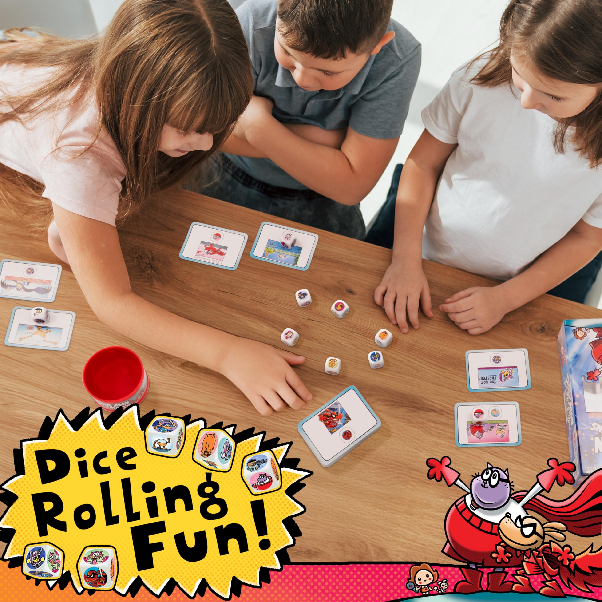 University Games Dog Man: Big Jim Begins Dice Game | 2-4 Players | Ages 6+ 2