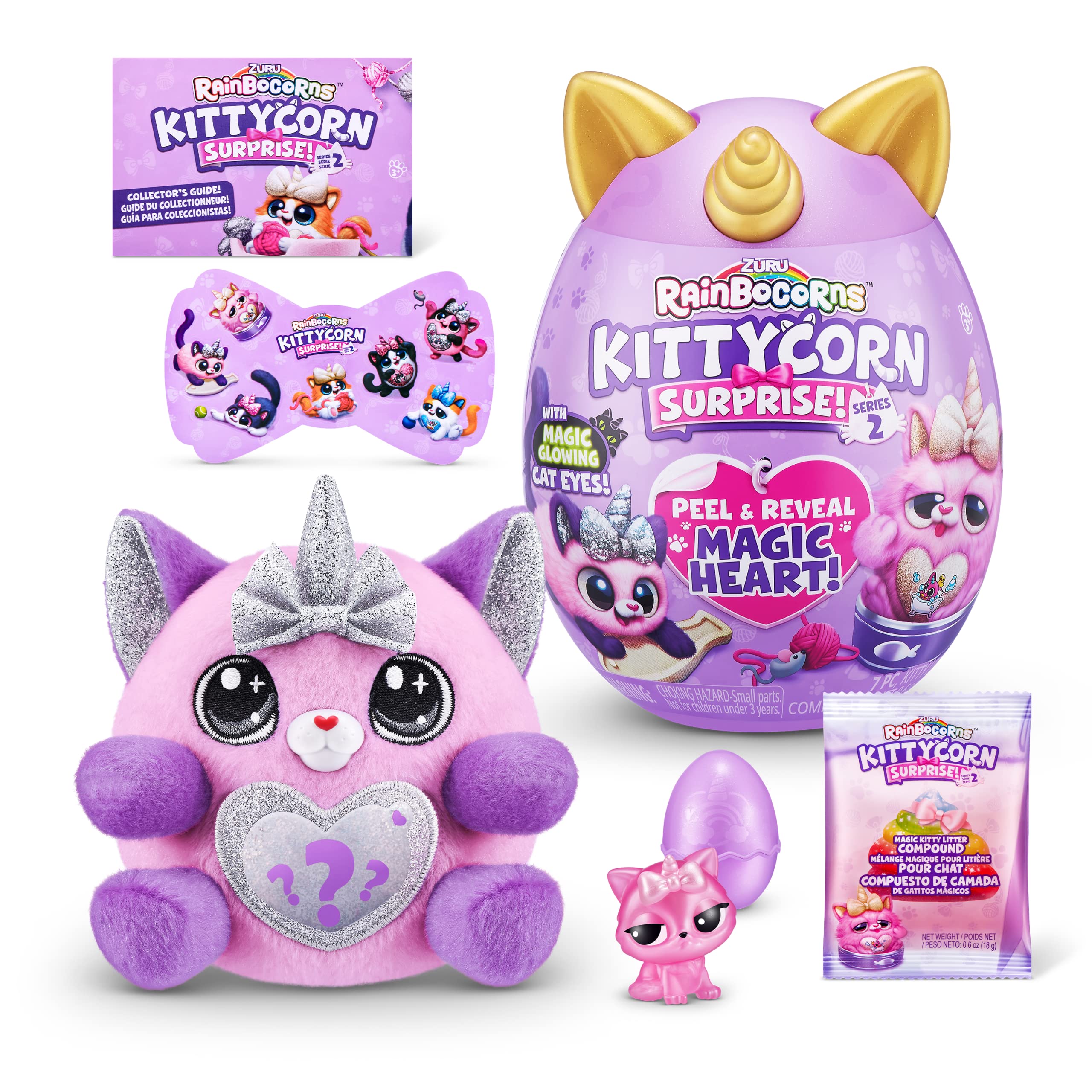 Rainbocorns Kittycorn Surprise Series 2 - Sola the Bengal Cat Collectible Plush | 10 Surprises | Ages 3+ 1