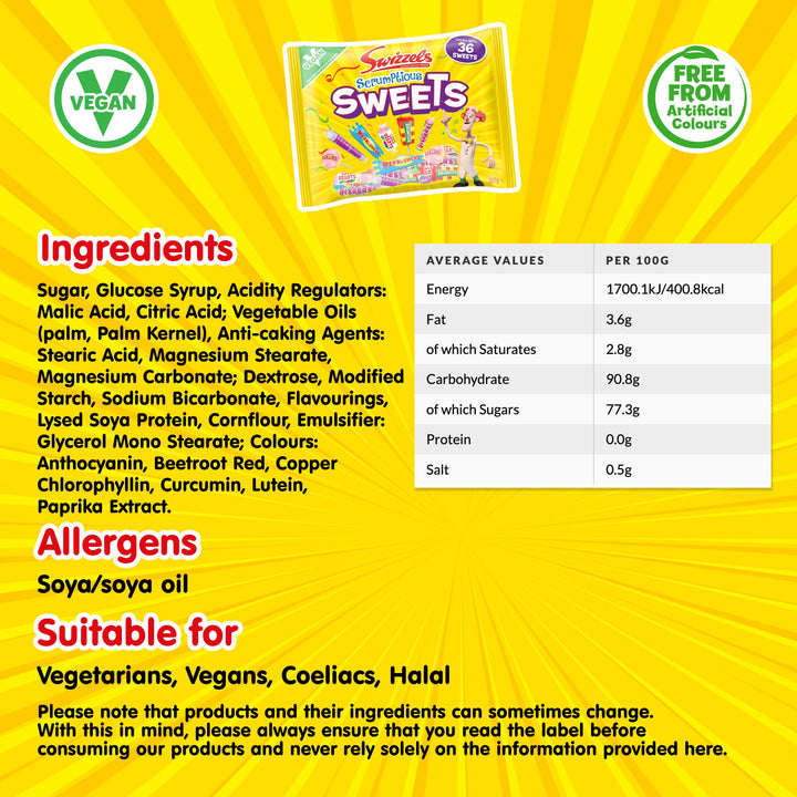 Swizzels Scrumptious Sweets - Assorted Chewy and Hard Candies Selection