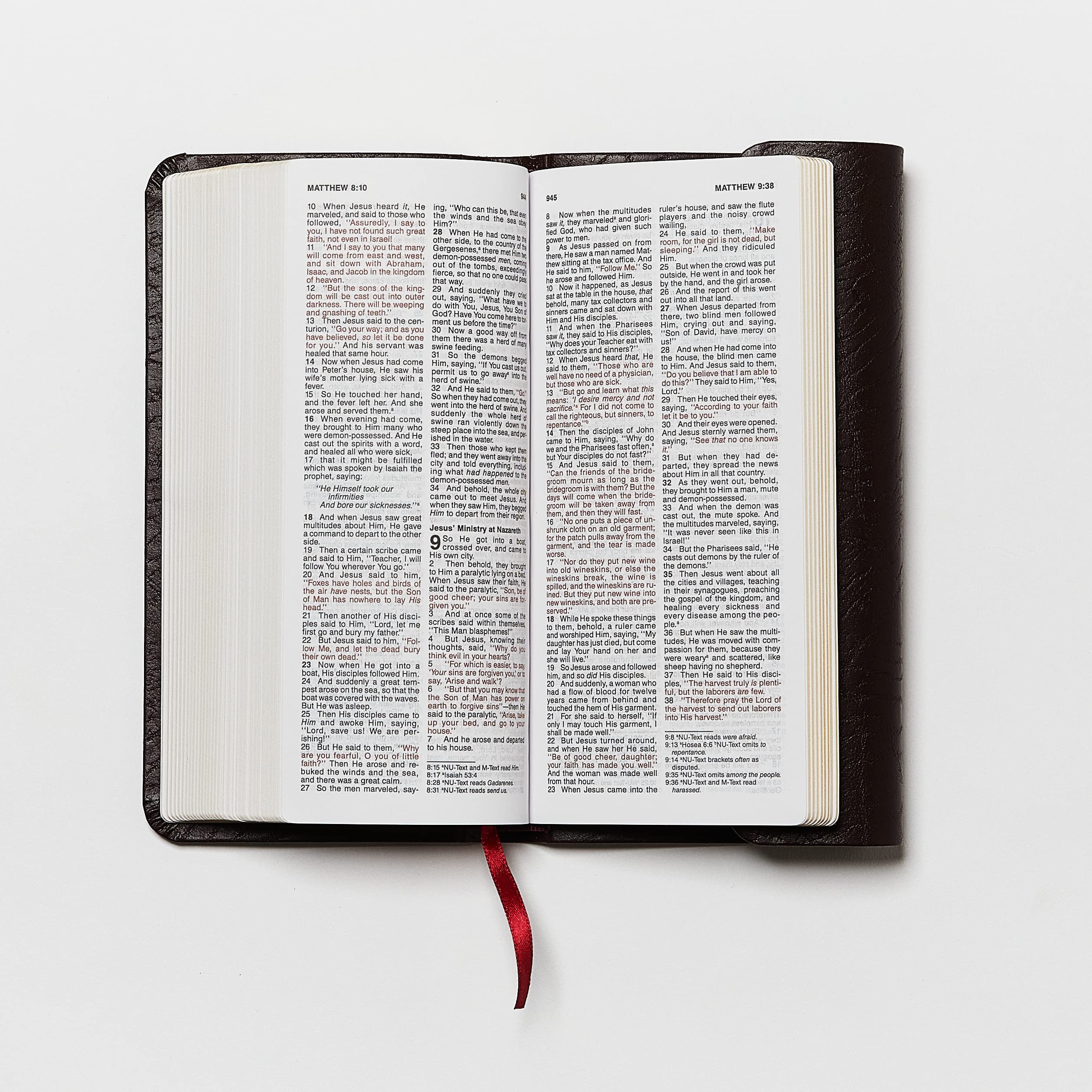 HarperCollins Old Testament - New King James Version Checkbook Bible | Snap Flap | Leather Bound 6