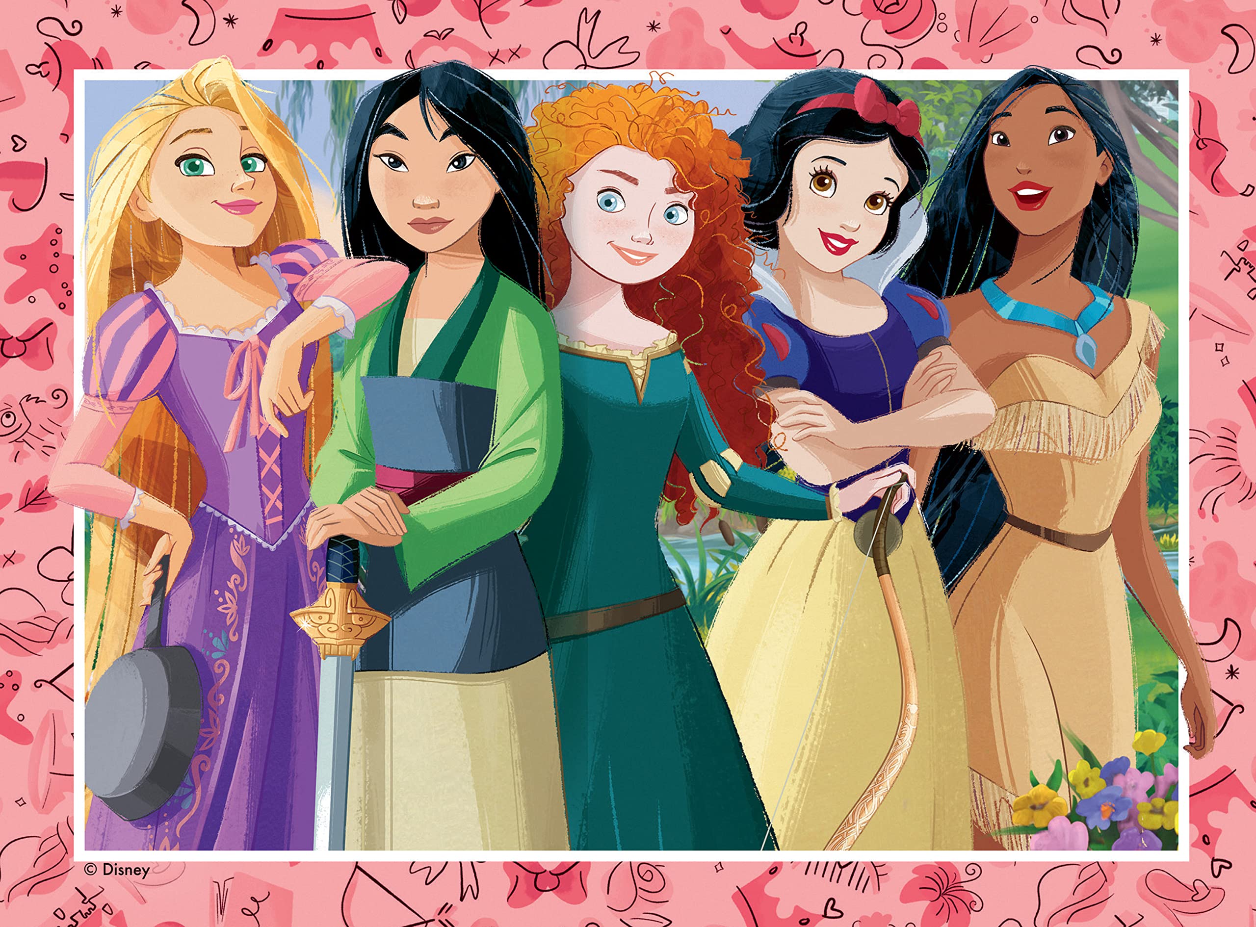 Ravensburger Disney Princess 4 in a Box Jigsaw Puzzles Set - 12, 16, 20 & 24 Pieces for Ages 3+ 4