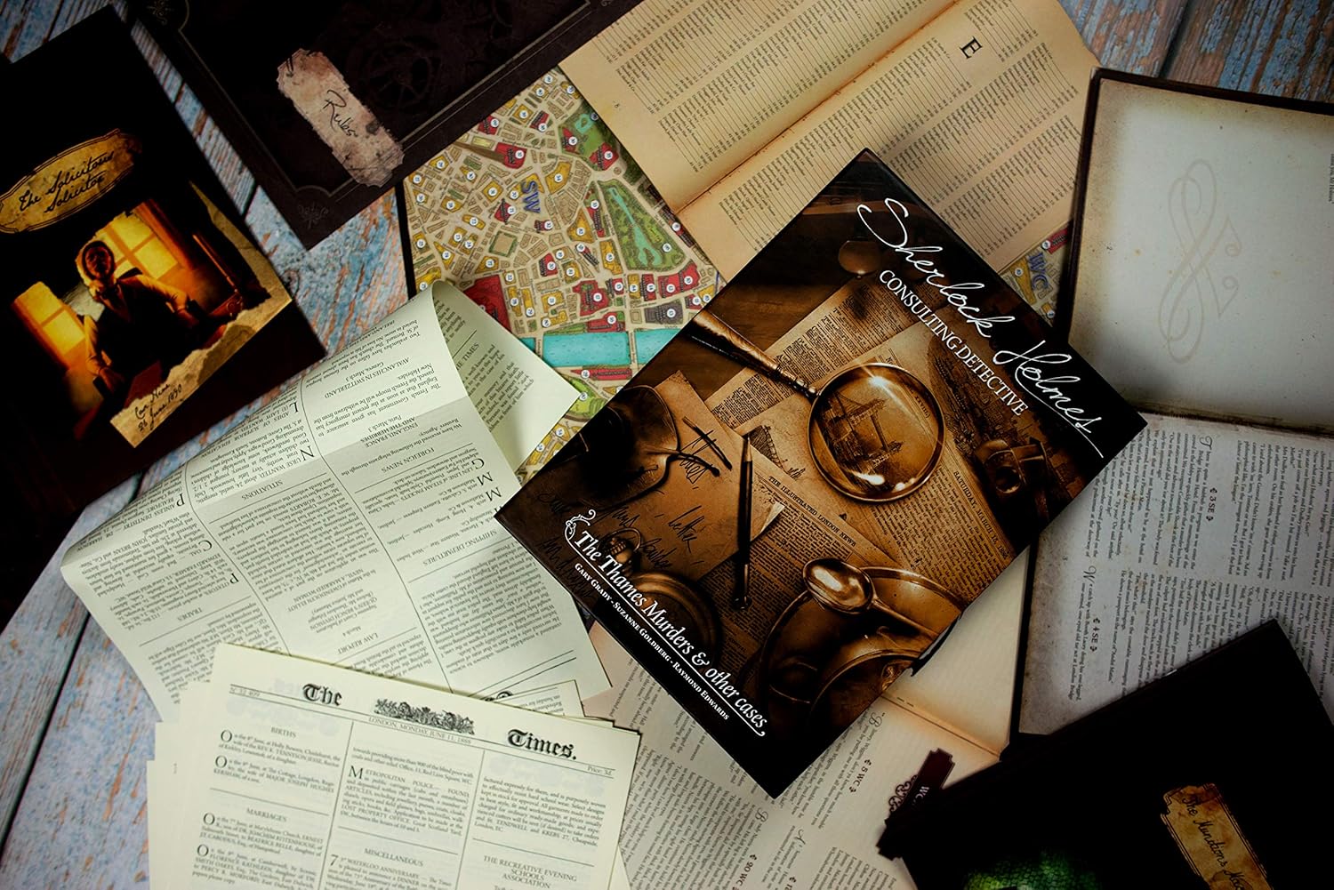 Space Cowboys Sherlock Holmes Consulting Detective: Die Themse-Morde und andere Fälle Brettspiel 8