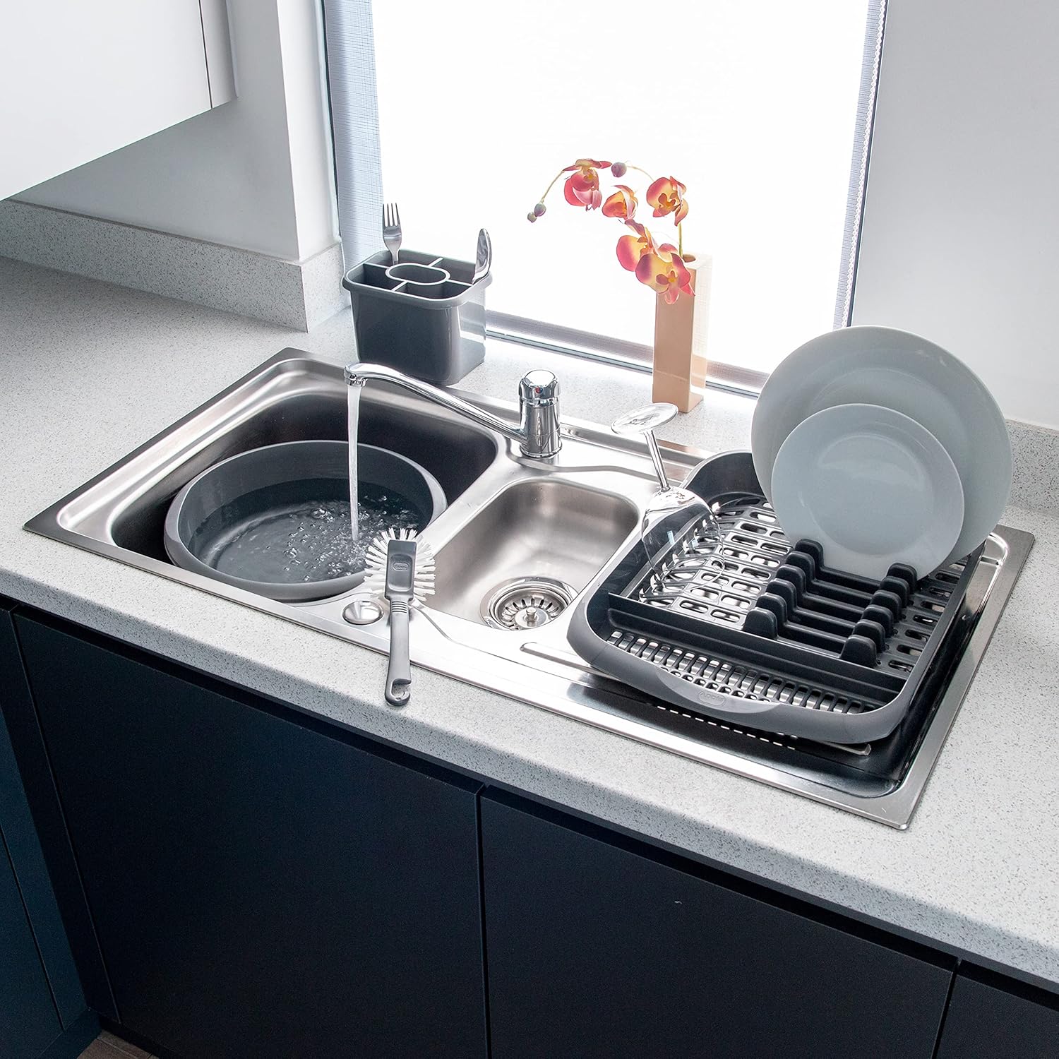 Addis - 7.7 Litre Round Bowl Metallic Silver 4