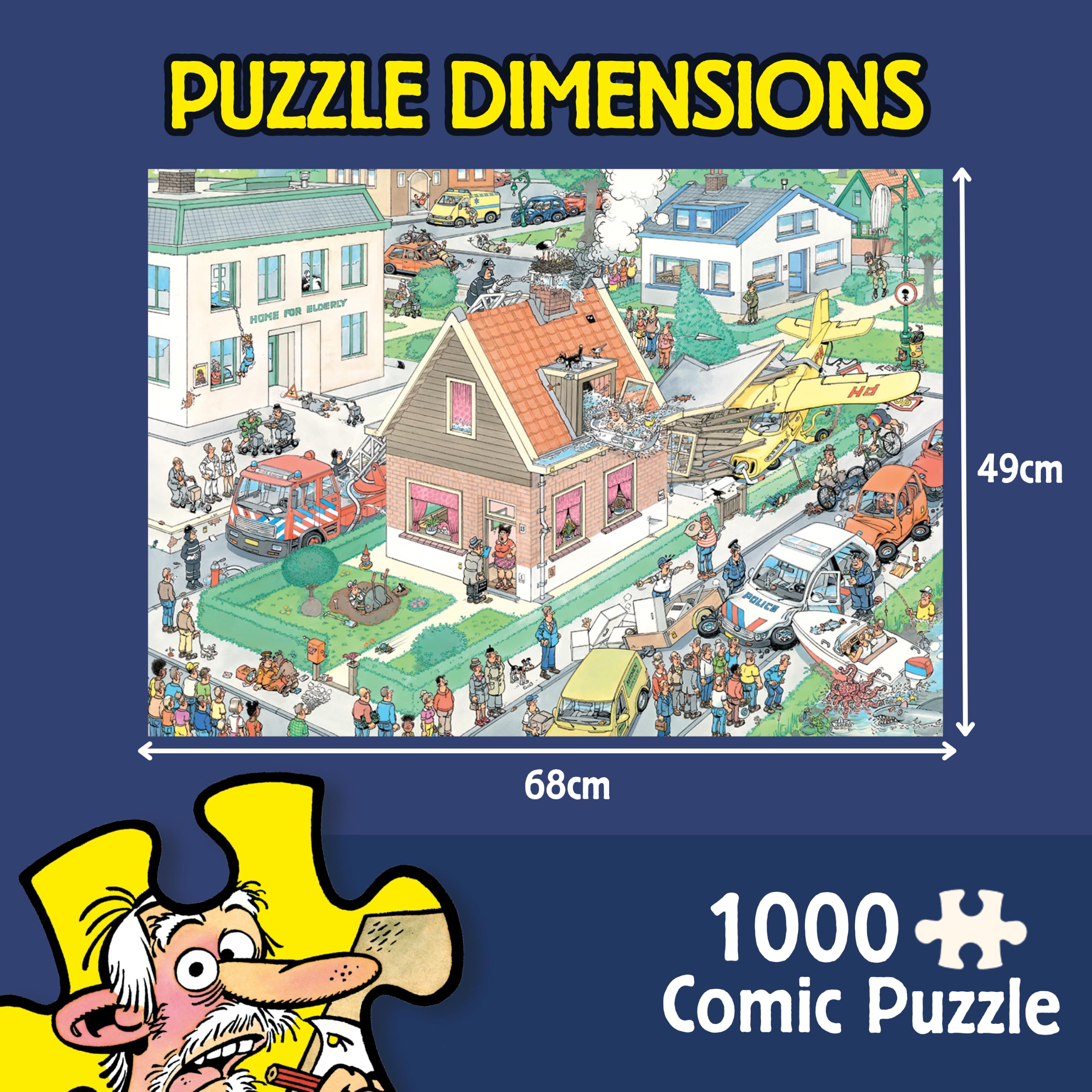 Jan van Haasteren Murphy's Law 1000 Piece Jigsaw Puzzle for Adults | FSC Certified | 680x490mm 2
