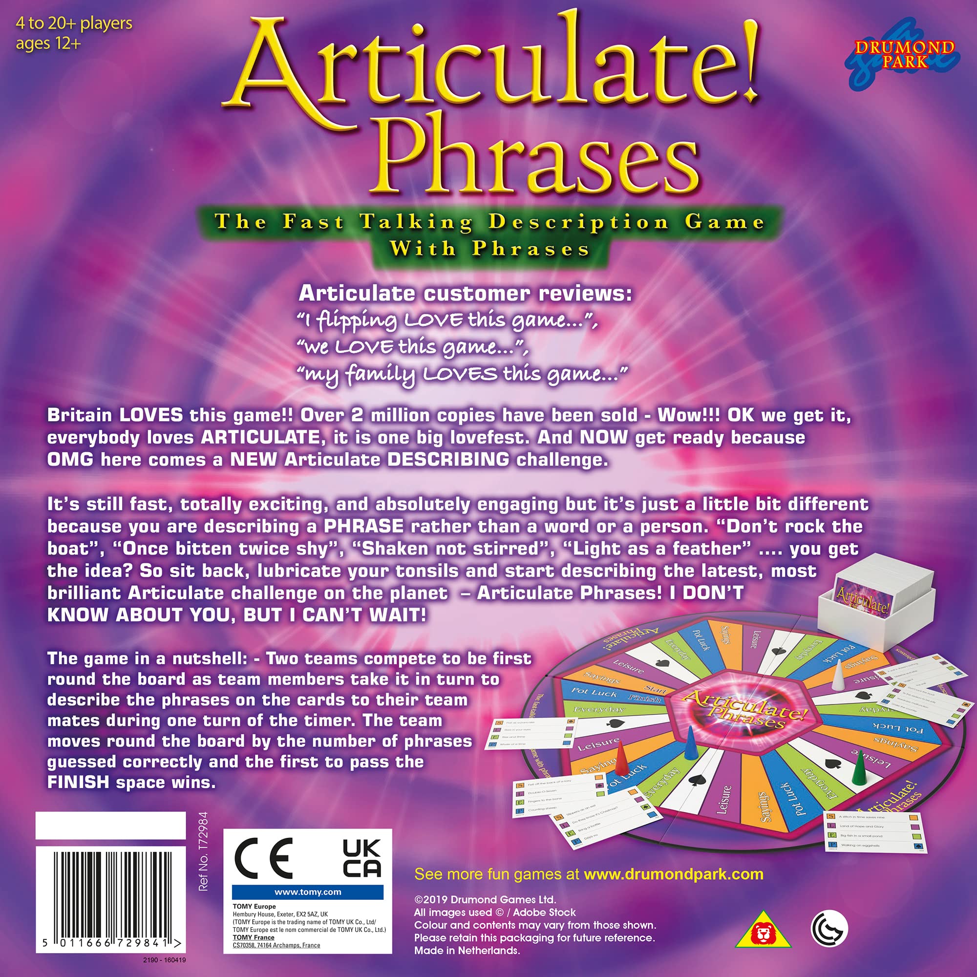 Drumond Park Articulate Phrases Family Board Game - Fast Talking Description Game for Adults & Teens 10