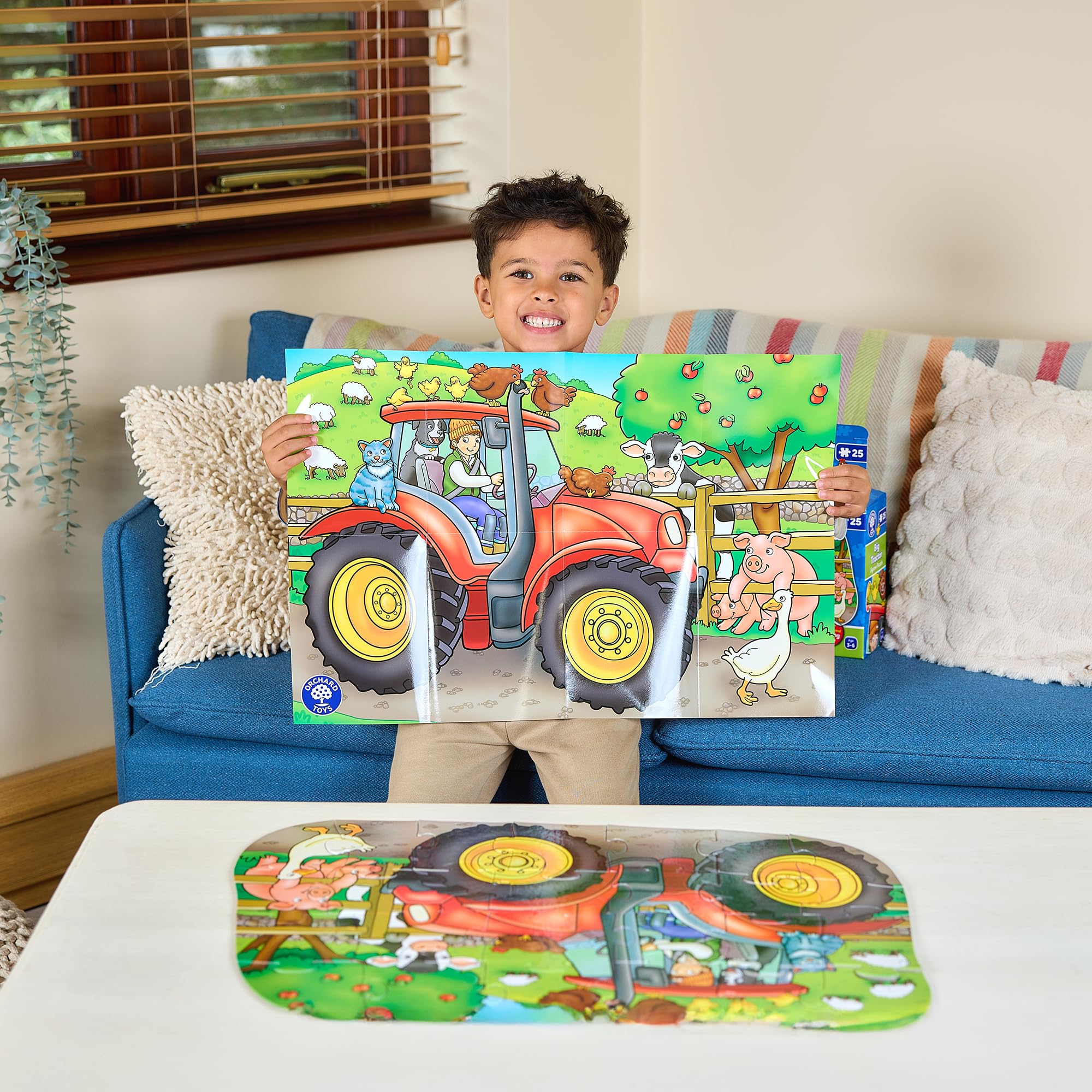 Orchard Toys Big Tractor Jigsaw Puzzle - 25 Piece Shaped Puzzle for Ages 3-6 | Includes Poster & Learning Guide 6