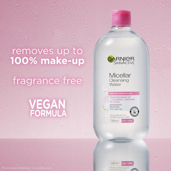 Garnier - Micellar Cleansing Water Gentle Face Cleanser & Makeup Remover (700ml)