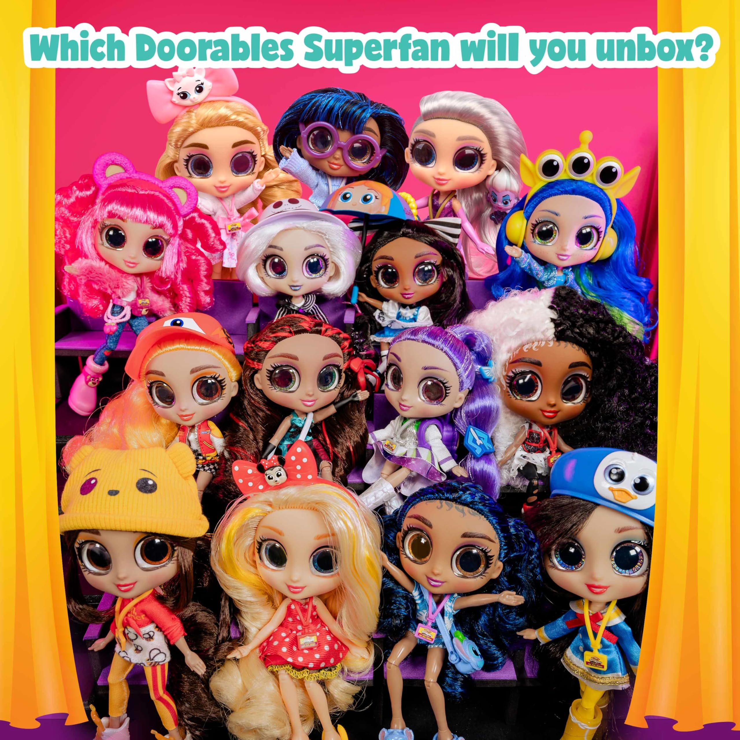 Disney Doorables ADOORBS Dolls - Collectible Fashion Playset for Kids Ages 5-12 14
