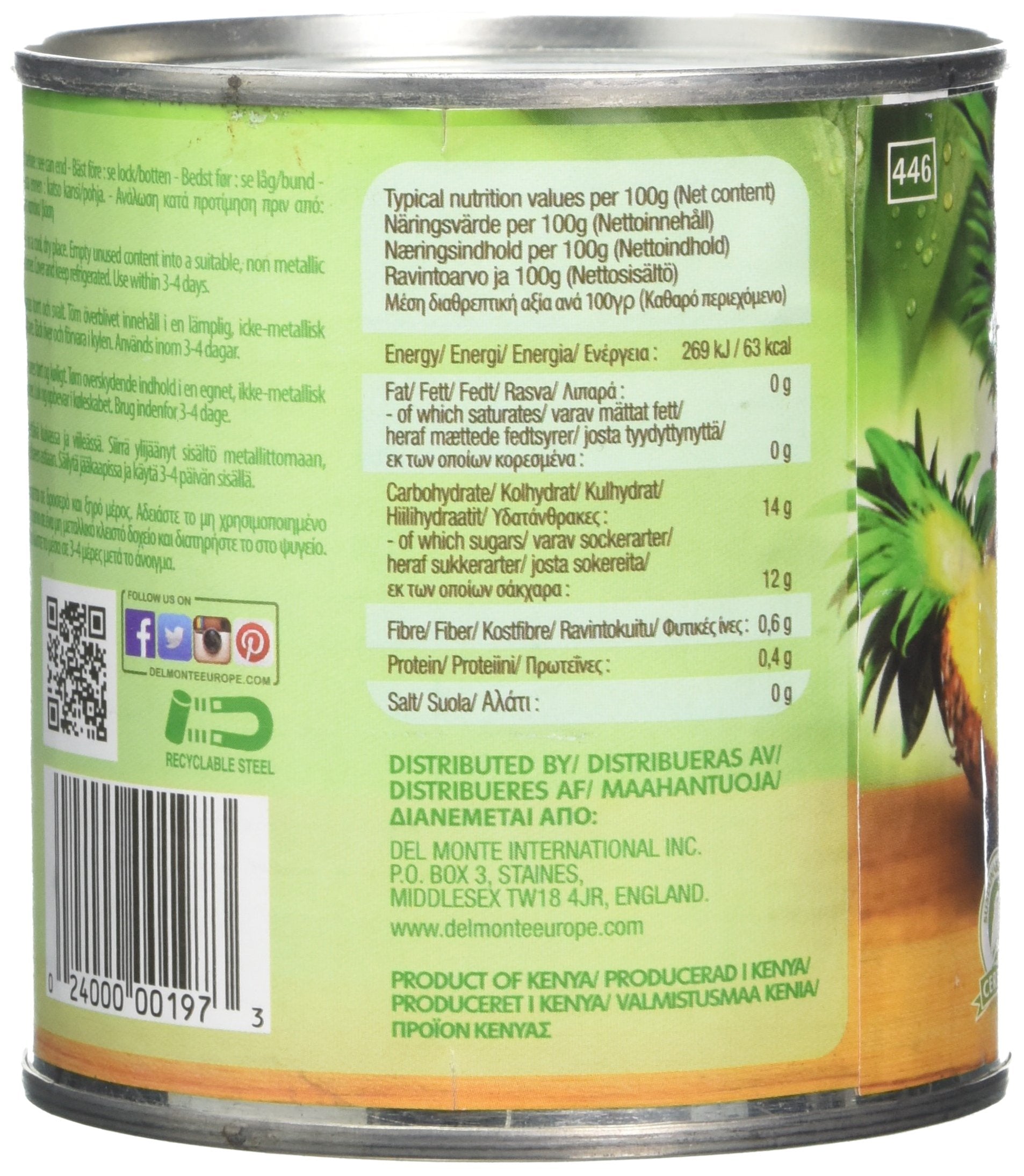 Del Monte Pineapple Chunks in Juice | 435g Can | No Artificial Additives 3