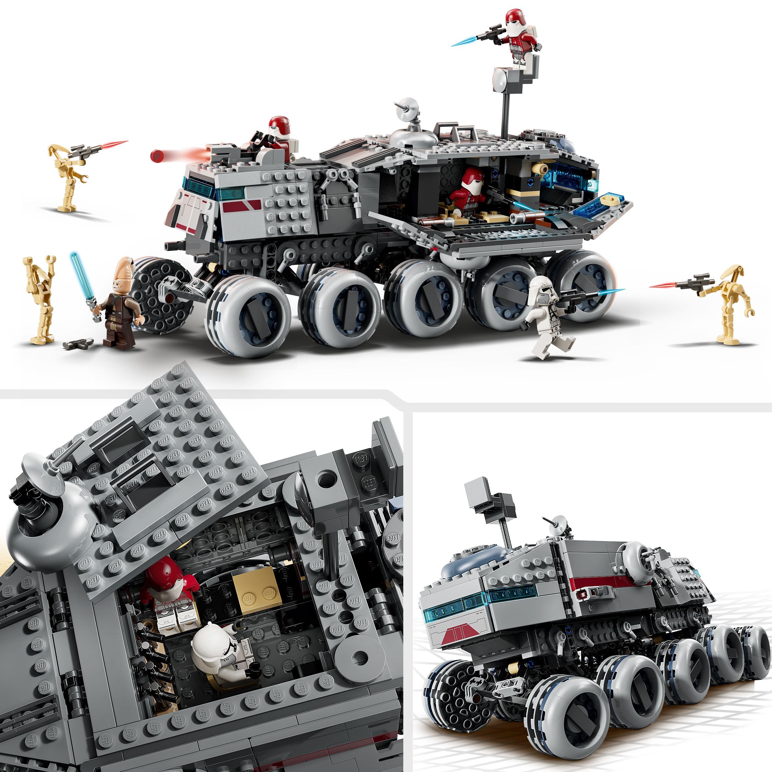 LEGO Star Wars 75413 Republic Juggernaut - Building Toy with 5 Minifigures & 3 Battle Droids 7