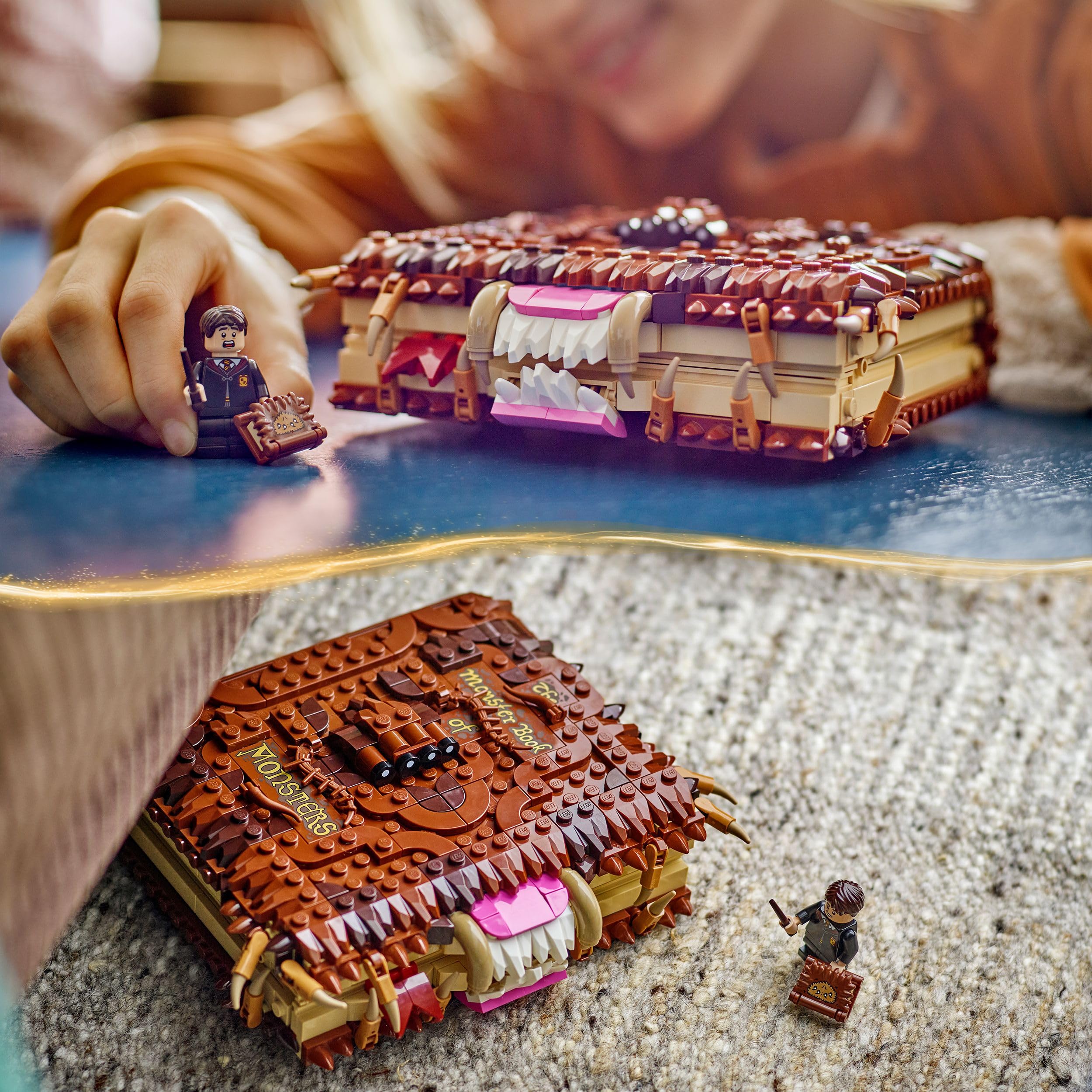 LEGO Harry Potter Chomping Monster Buch der Monster 76449 – Interaktives Rückzieh-Bauset für Kinder ab 9 Jahren 6