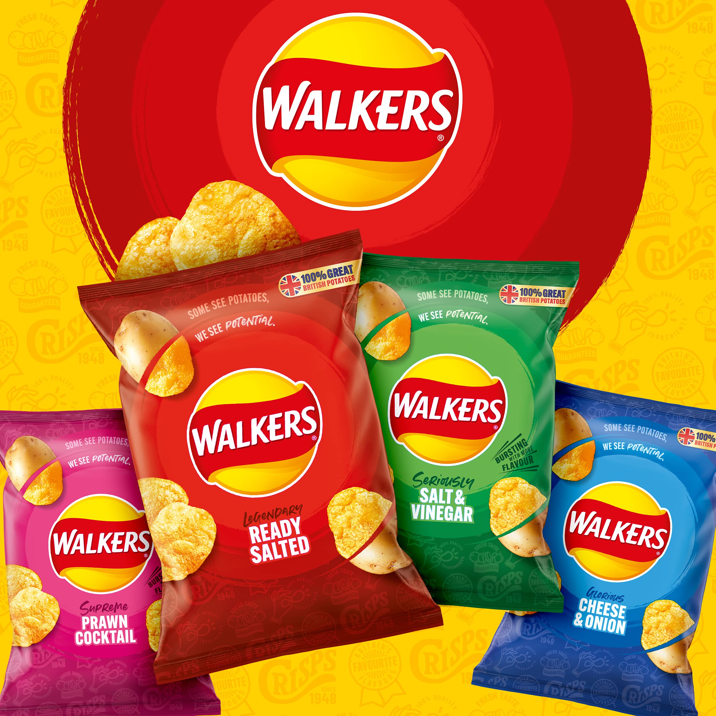 Walkers Krabbencocktail-Chips Multipack 6 x 25 g 4