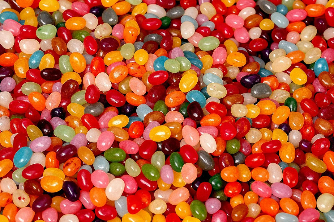 The Jelly Bean Factory 36 Huge Flavours, 700g Jar - Gourmet Jelly Beans Gift