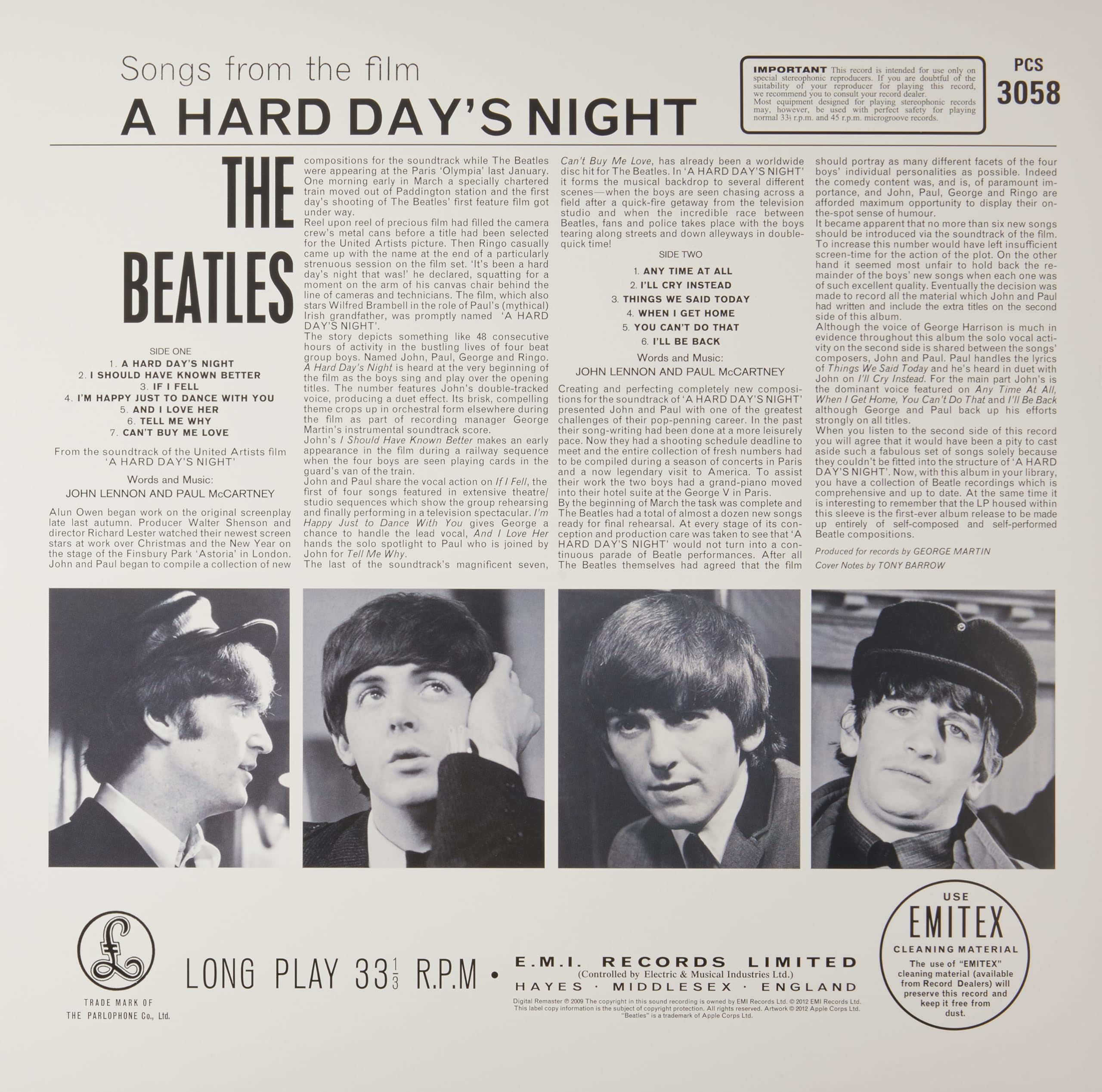 The Beatles - A Hard Day's Night VINYL 14