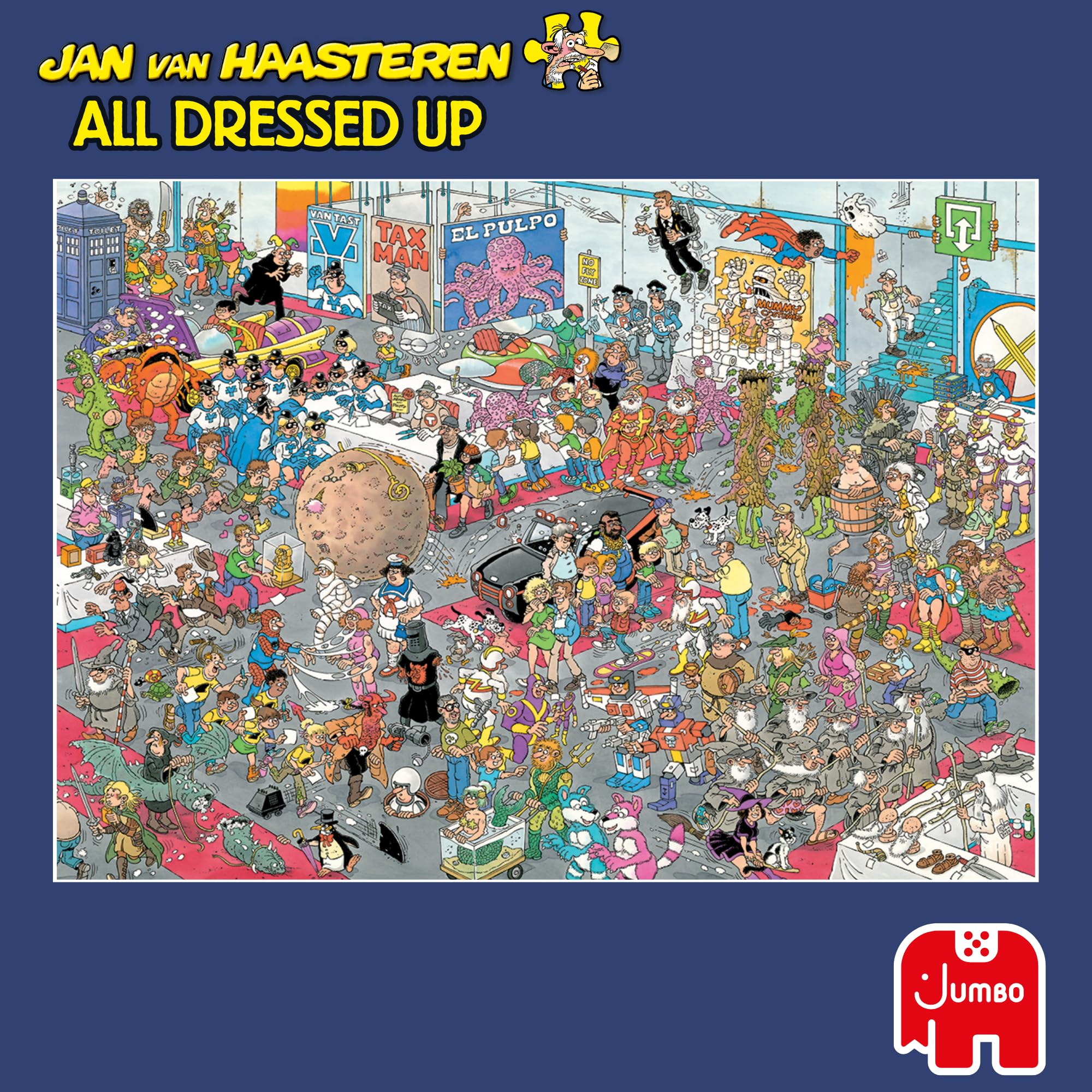 Jan van Haasteren 2 in 1 Puzzle - Give Us Some Space & All Dressed Up | 2 x 1000 Pieces | Ages 14+ 6