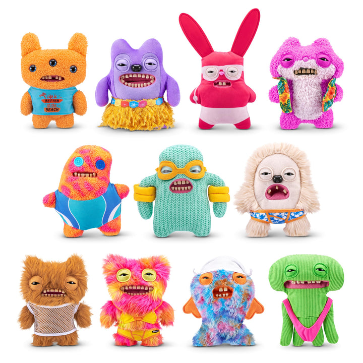 Fuggler Vacay Vibes - Funny Ugly Monster Plush Collectible Toy (Greedy Grinner - Purple)