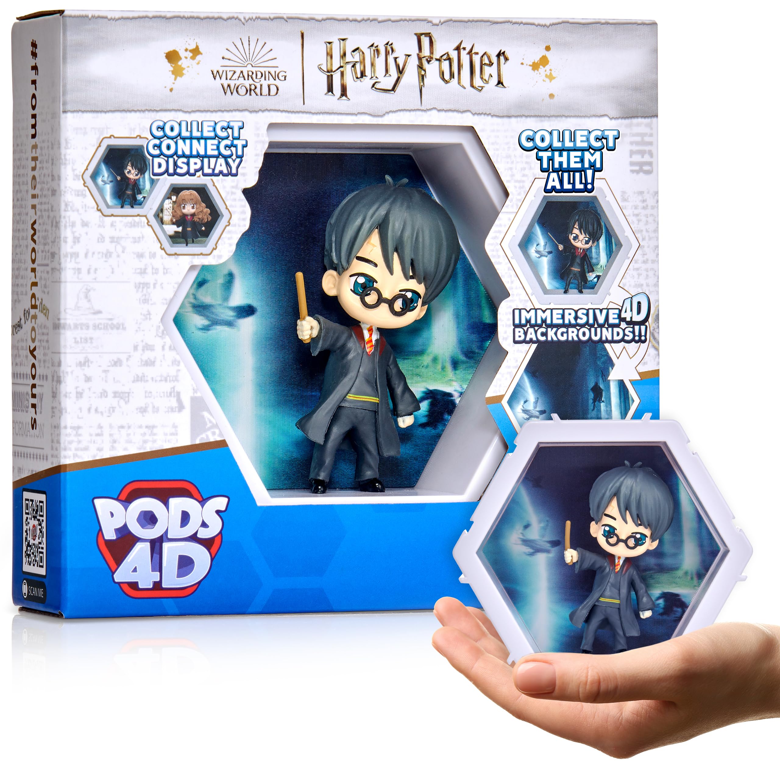 WOW! PODS 4D Harry Potter - Connectable Collectible Bobblehead with 4D Lenticular Display 1