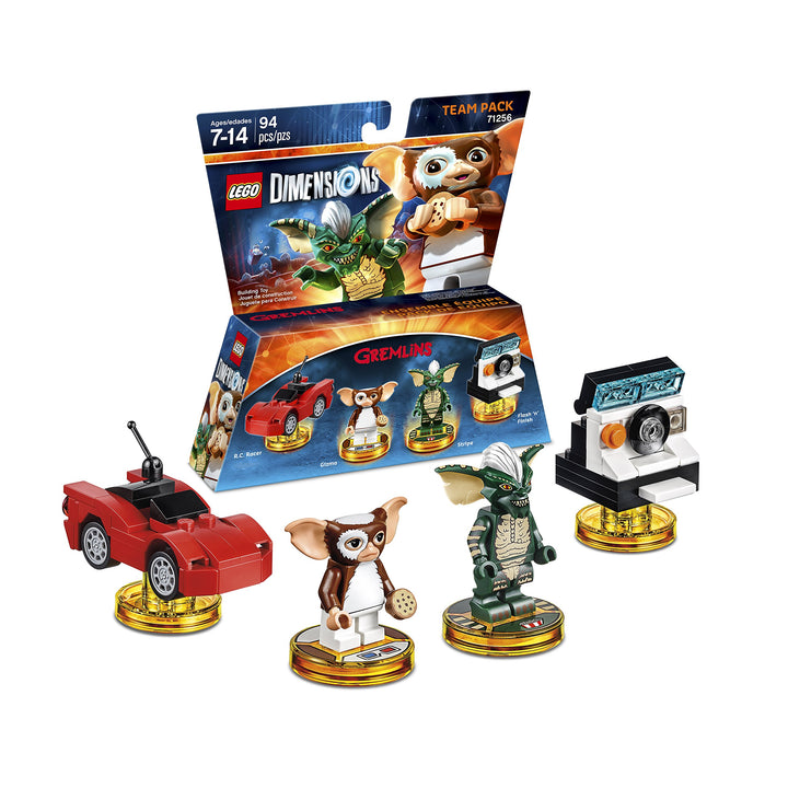 LEGO Dimensions: Gremlins Team Pack - Buildable Gizmo & Stripe with Vehicles, Ages 7+