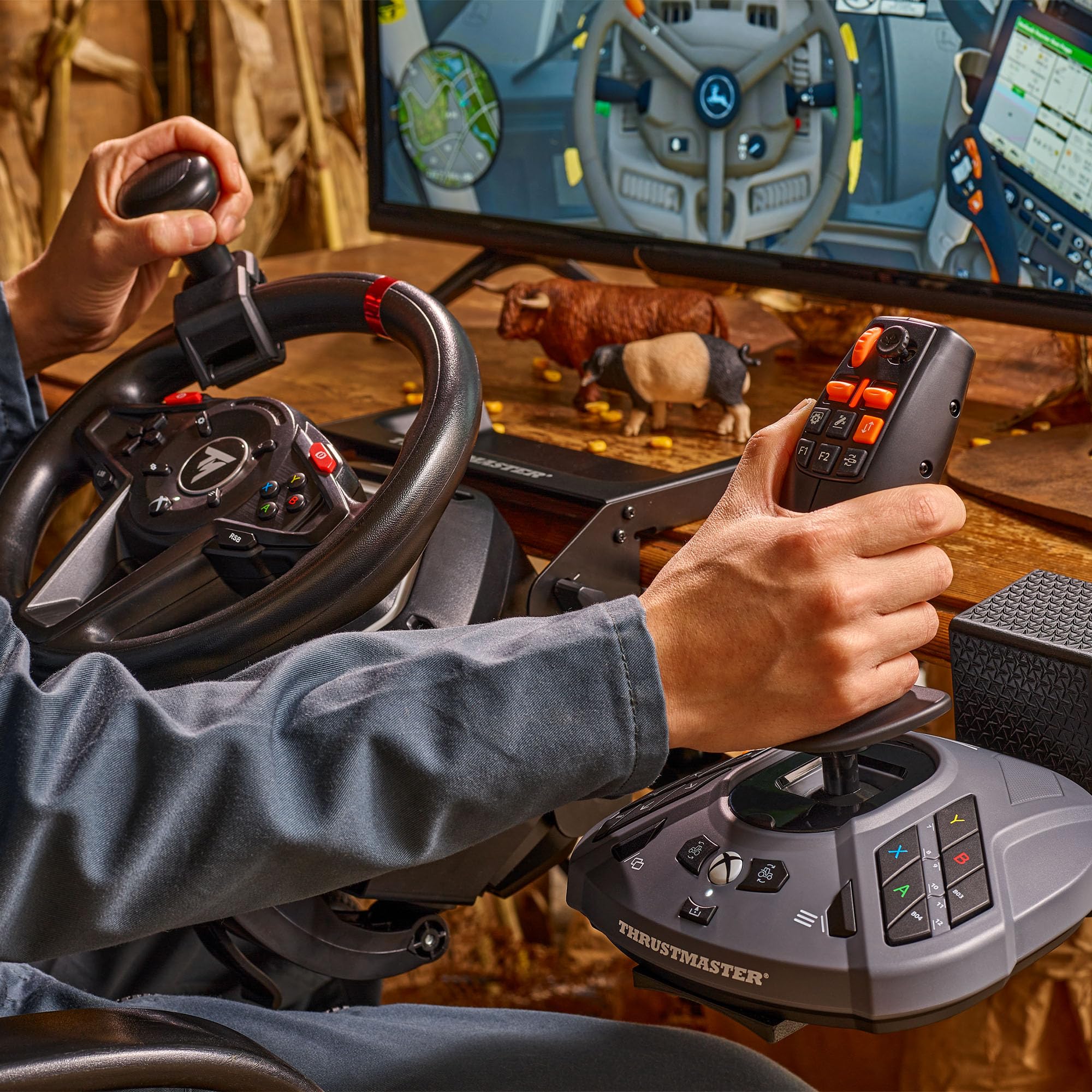 Thrustmaster SimTask FarmStick, Multifunctional Joystick for Farming, for X 8