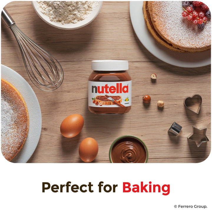 Nutella Hazelnut Chocolate Spread 750g Jar - Gluten Free, No Artificial Colours or Preservatives