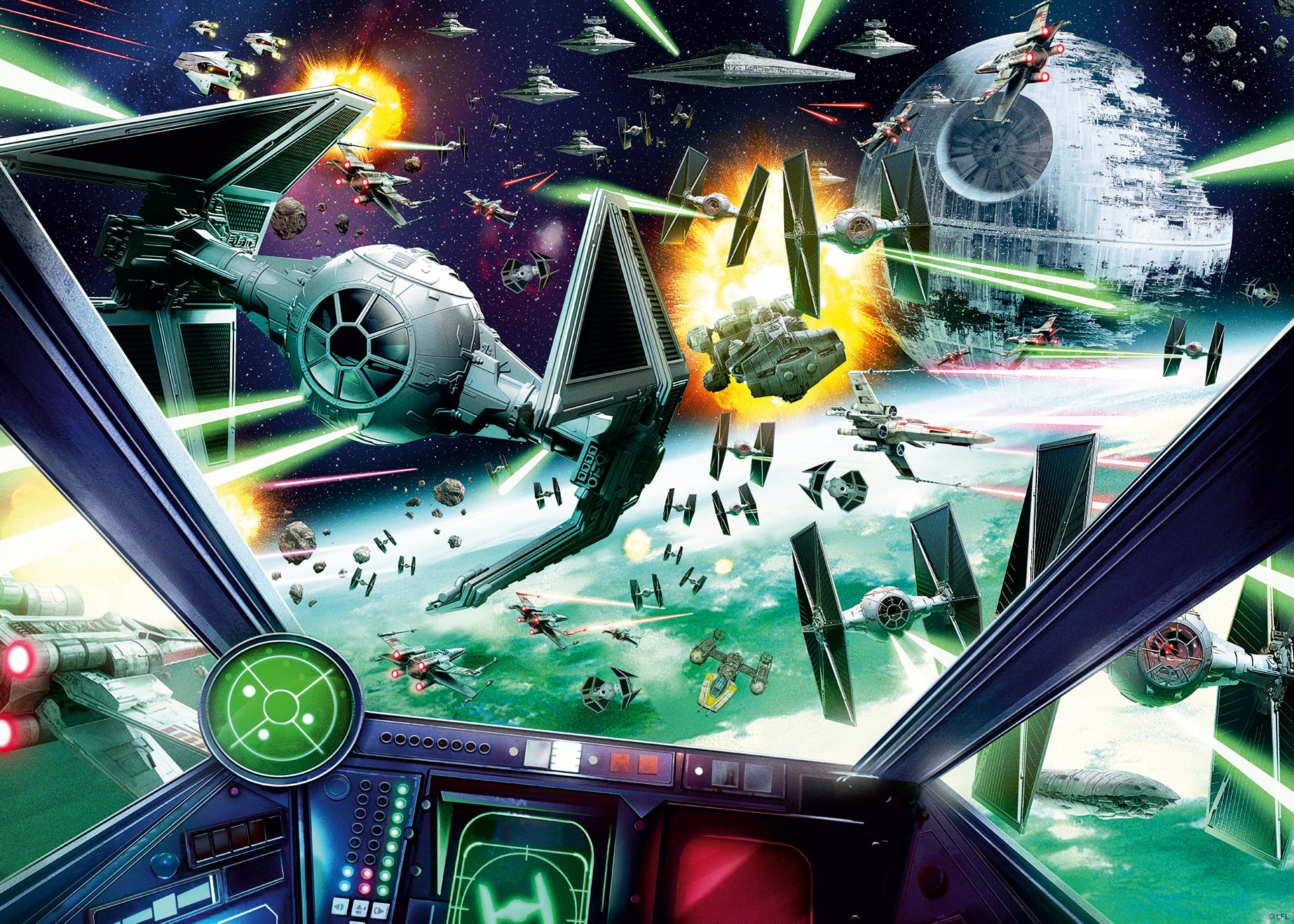 Ravensburger Star Wars X-Wing Cockpit Jigsaw Puzzle - 1000 Pieces | Premium Quality 1