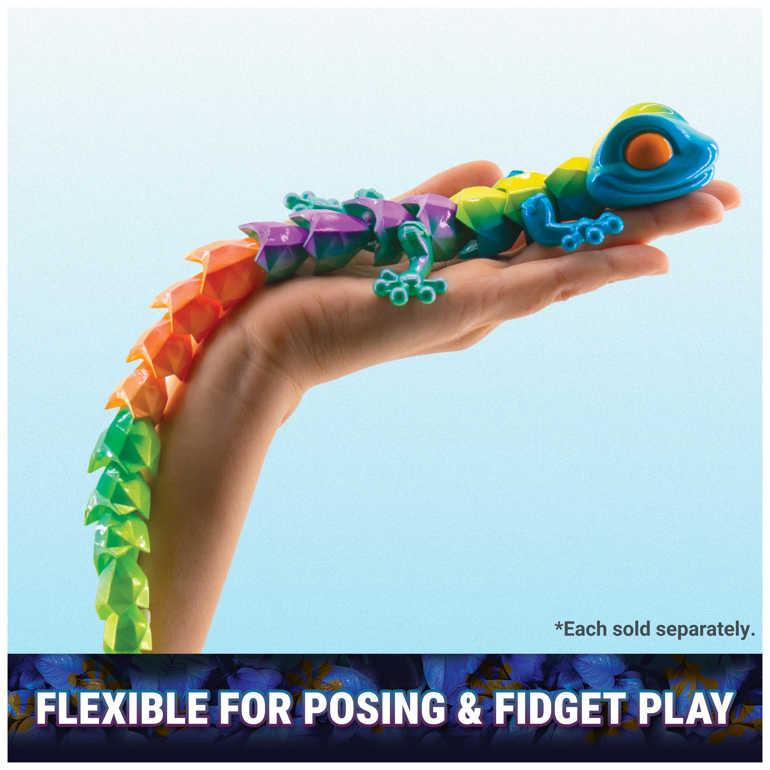 CrystaLynx Gecko Articulated Action Figure - 22.8 cm Collectible Blind Box Toy | Mix & Match Joints 5