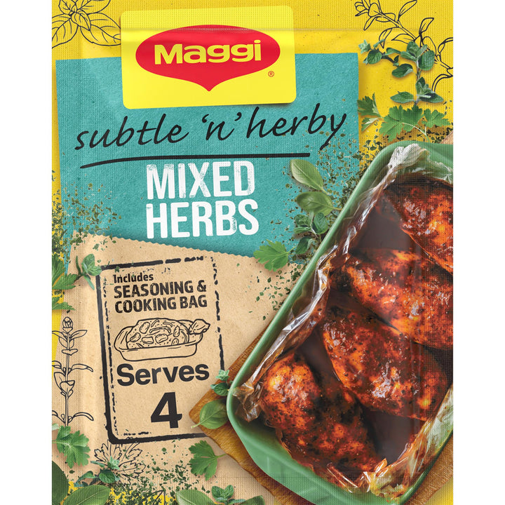 MAGGI So Juicy Mixed Herbs Chicken Seasoning with Cooking Bag, 30g